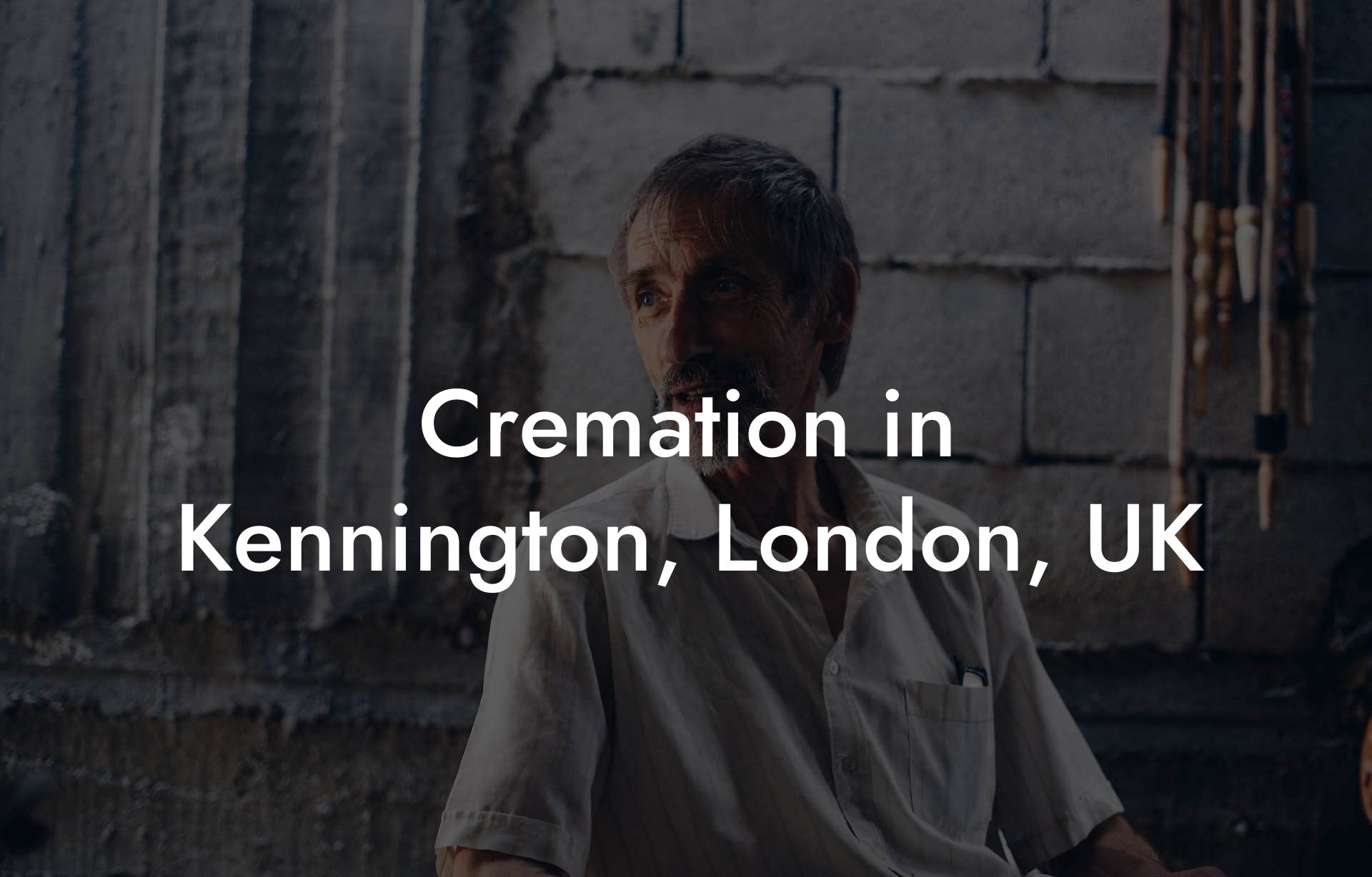 Cremation in Kennington, London, UK