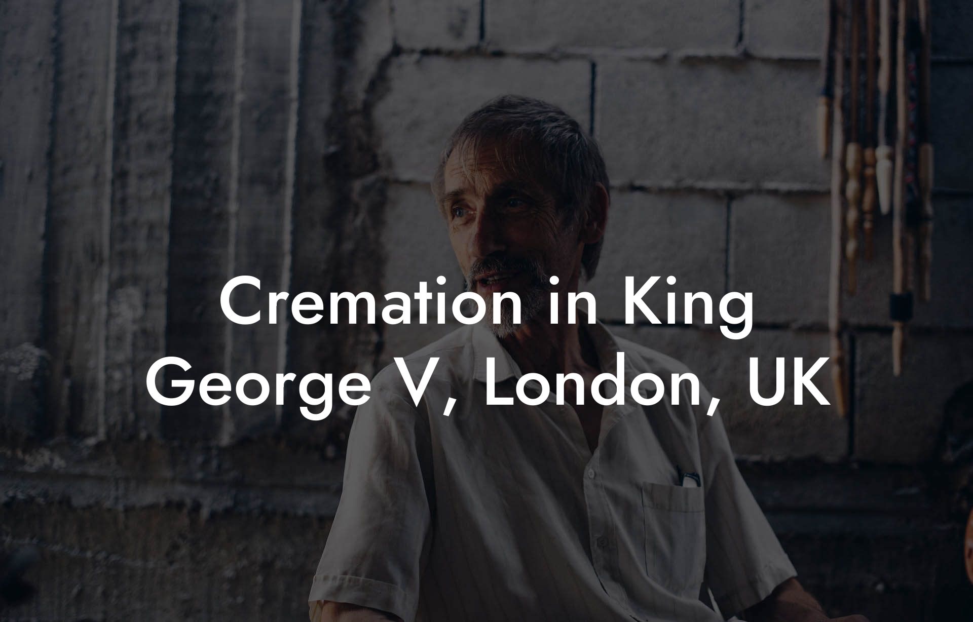Cremation in King George V, London, UK