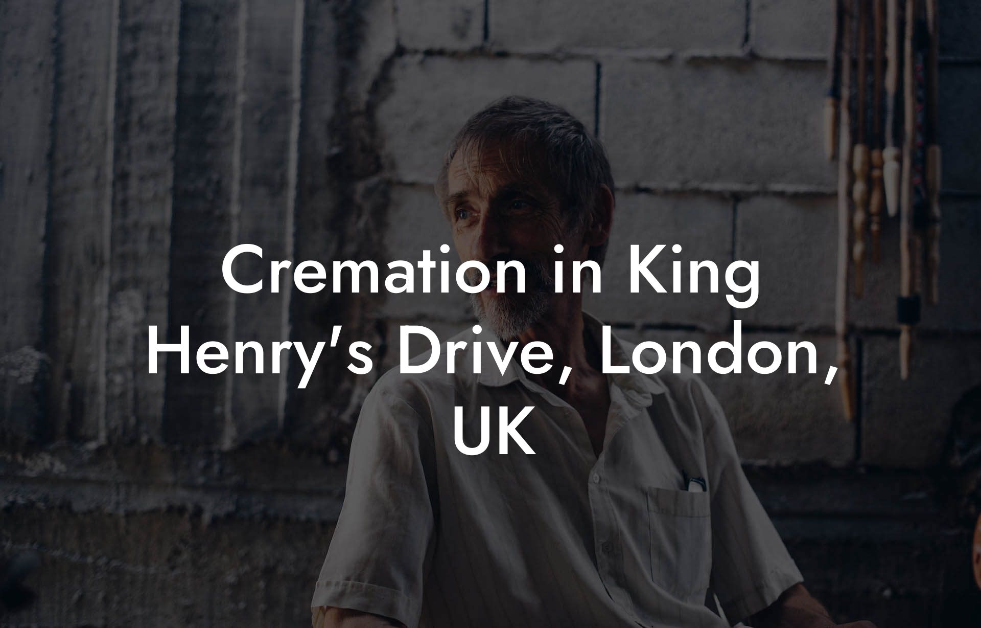 Cremation in King Henry's Drive, London, UK