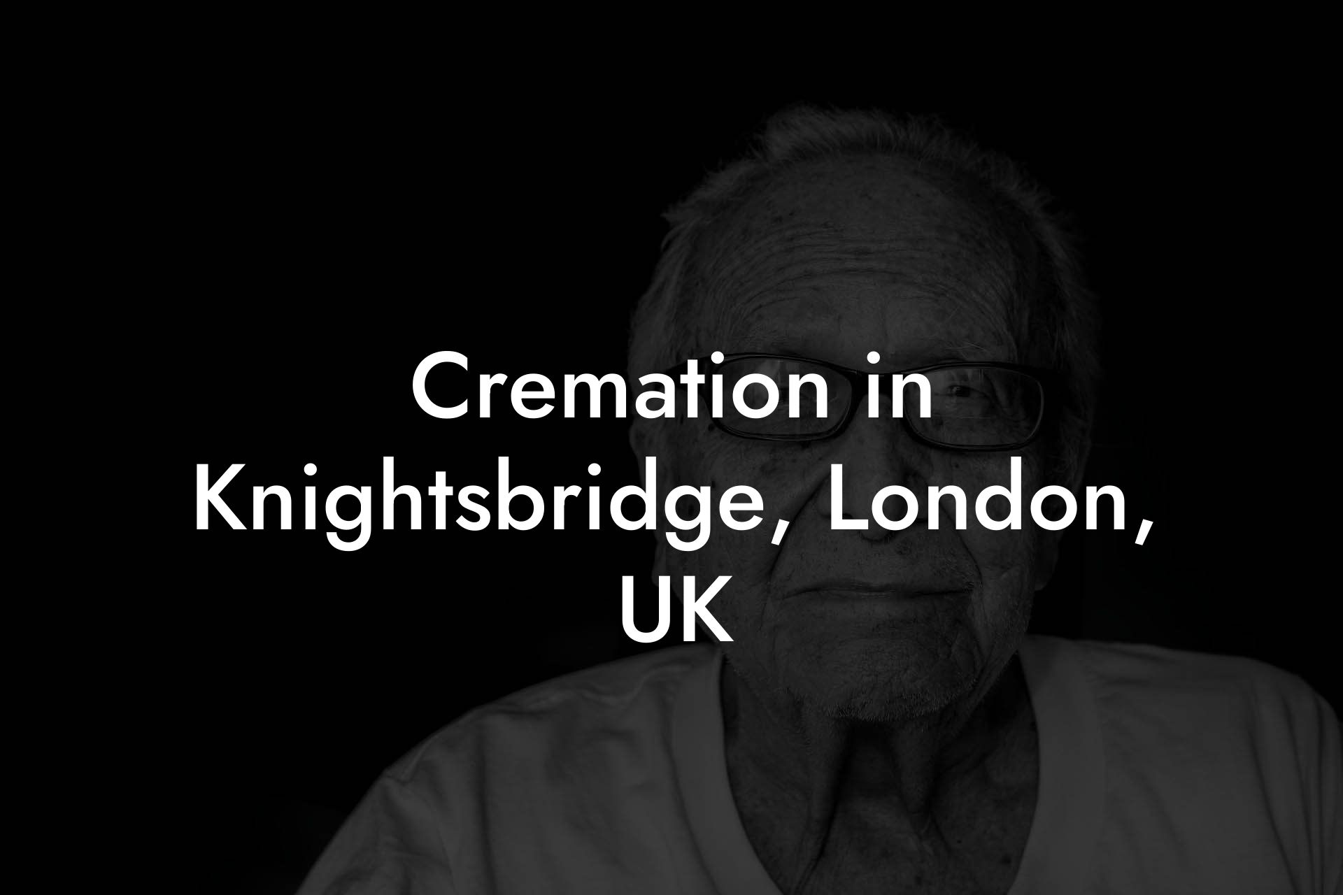 Cremation in Knightsbridge, London, UK
