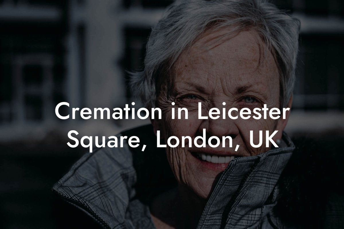 Cremation in Leicester Square, London, UK