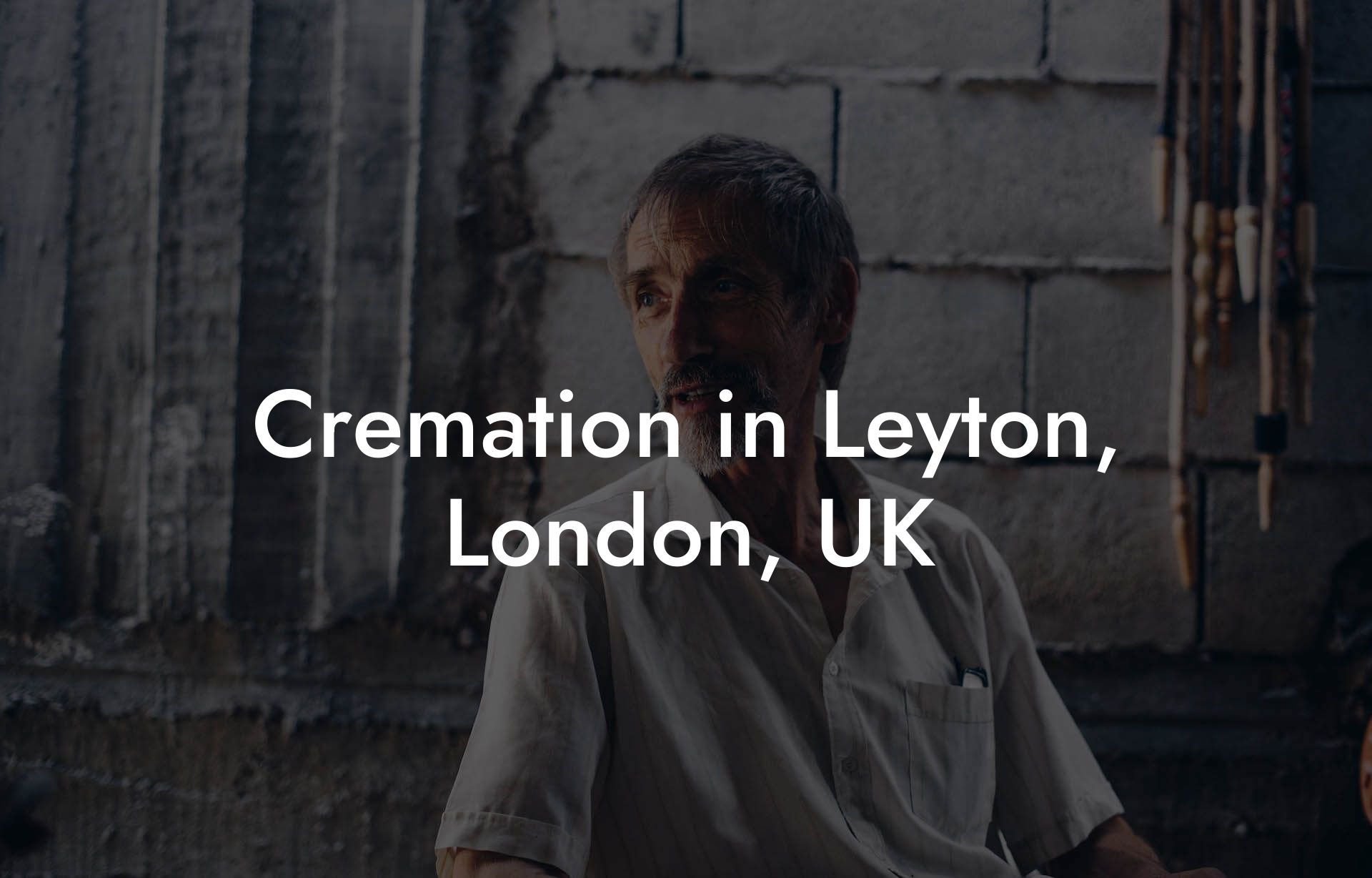 Cremation in Leyton, London, UK