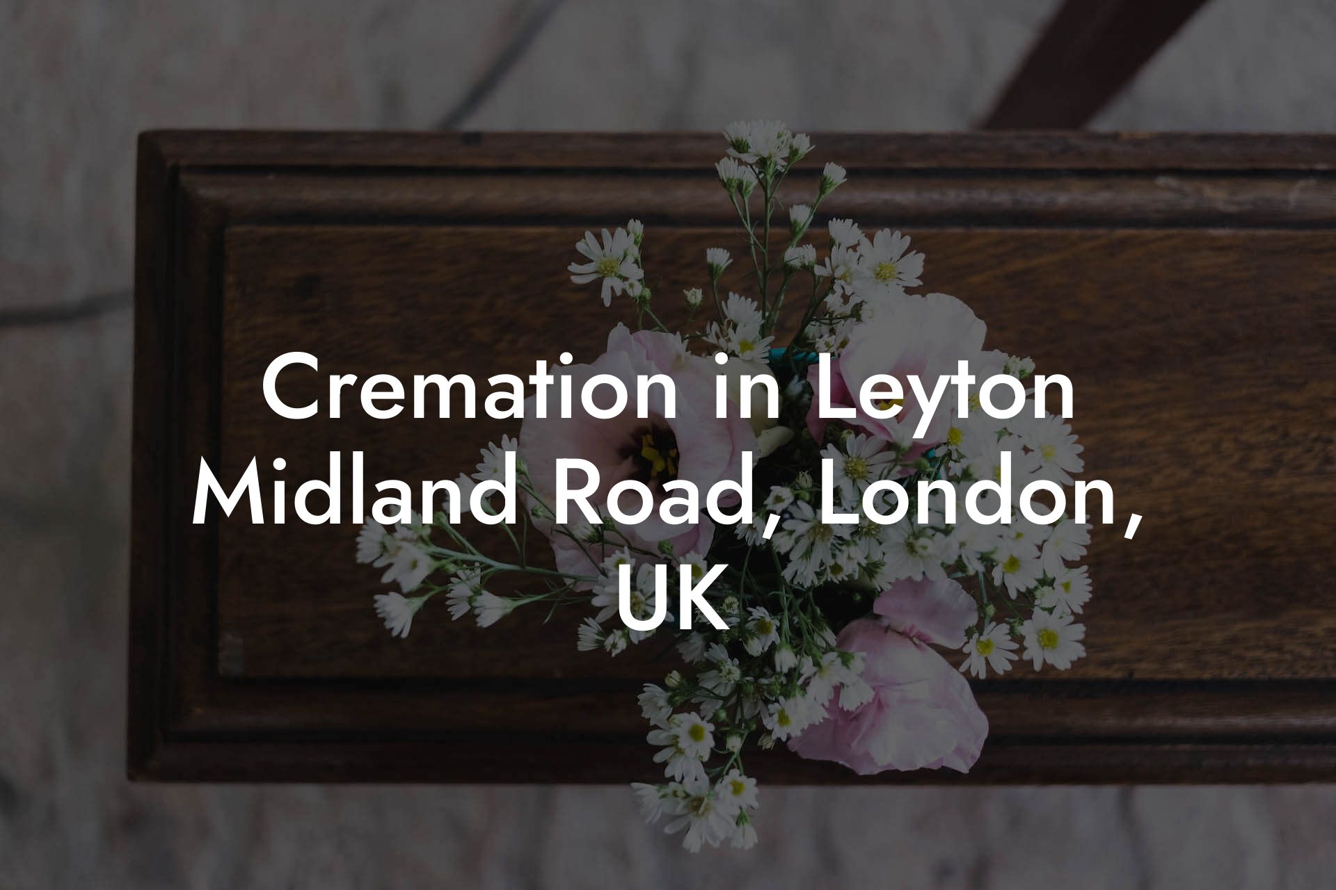 Cremation in Leyton Midland Road, London, UK