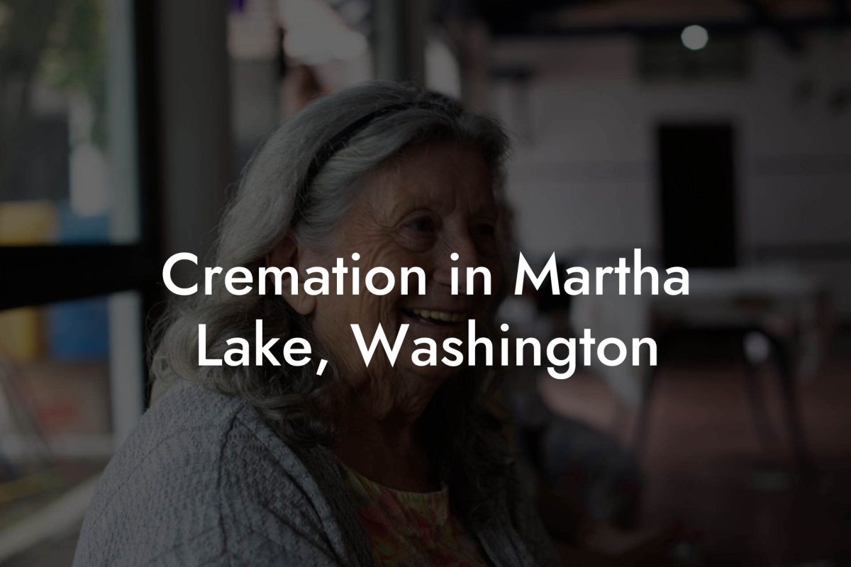 Cremation in Martha Lake, Washington