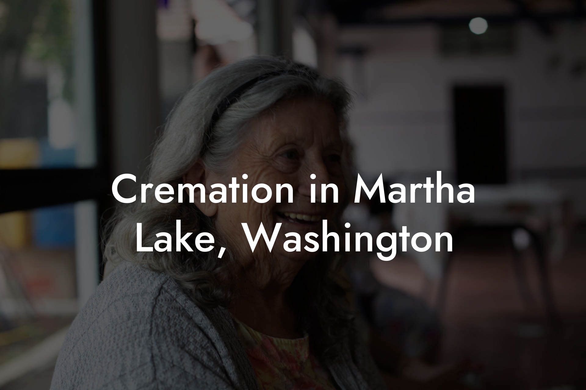 Cremation in Martha Lake, Washington