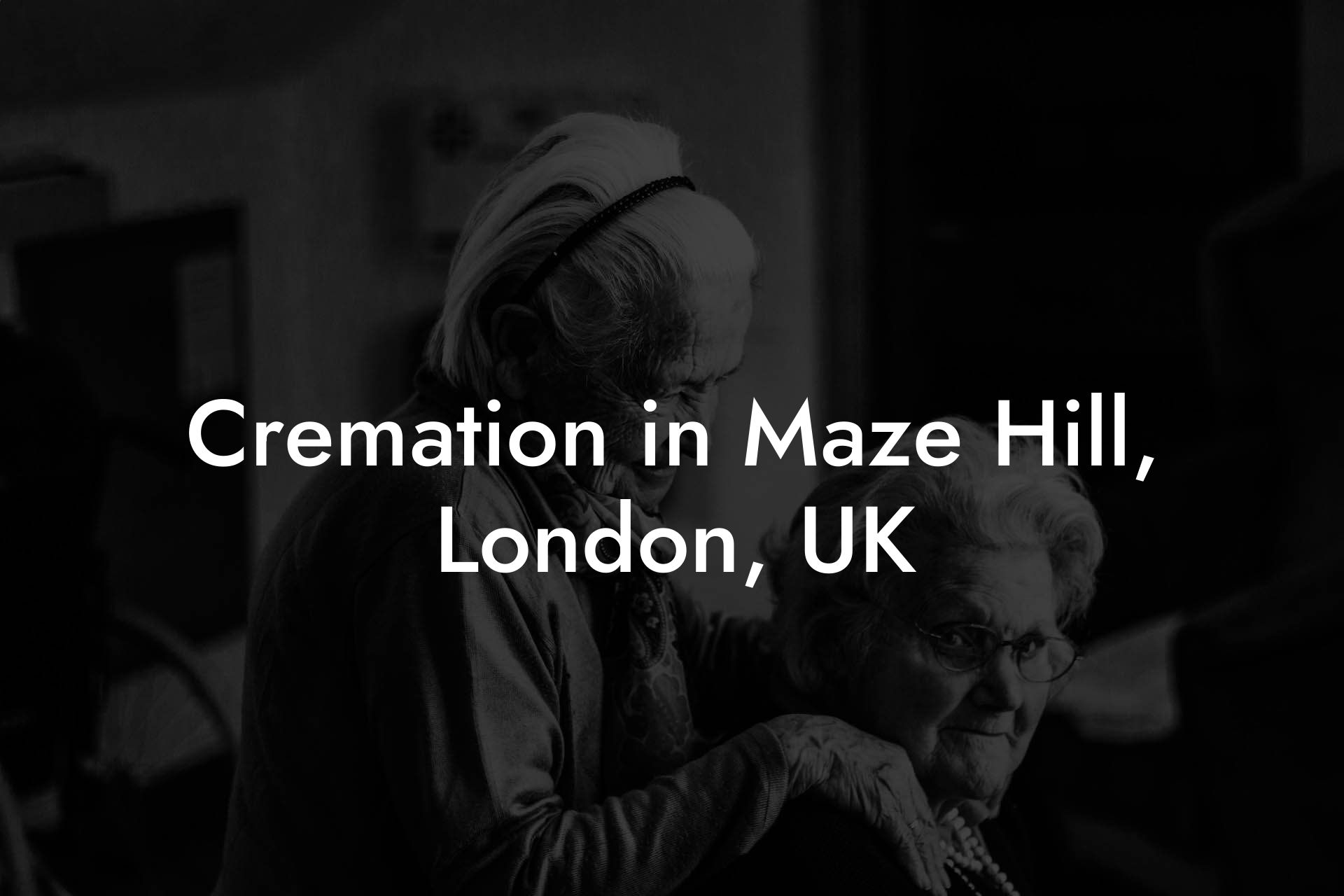 Cremation in Maze Hill, London, UK