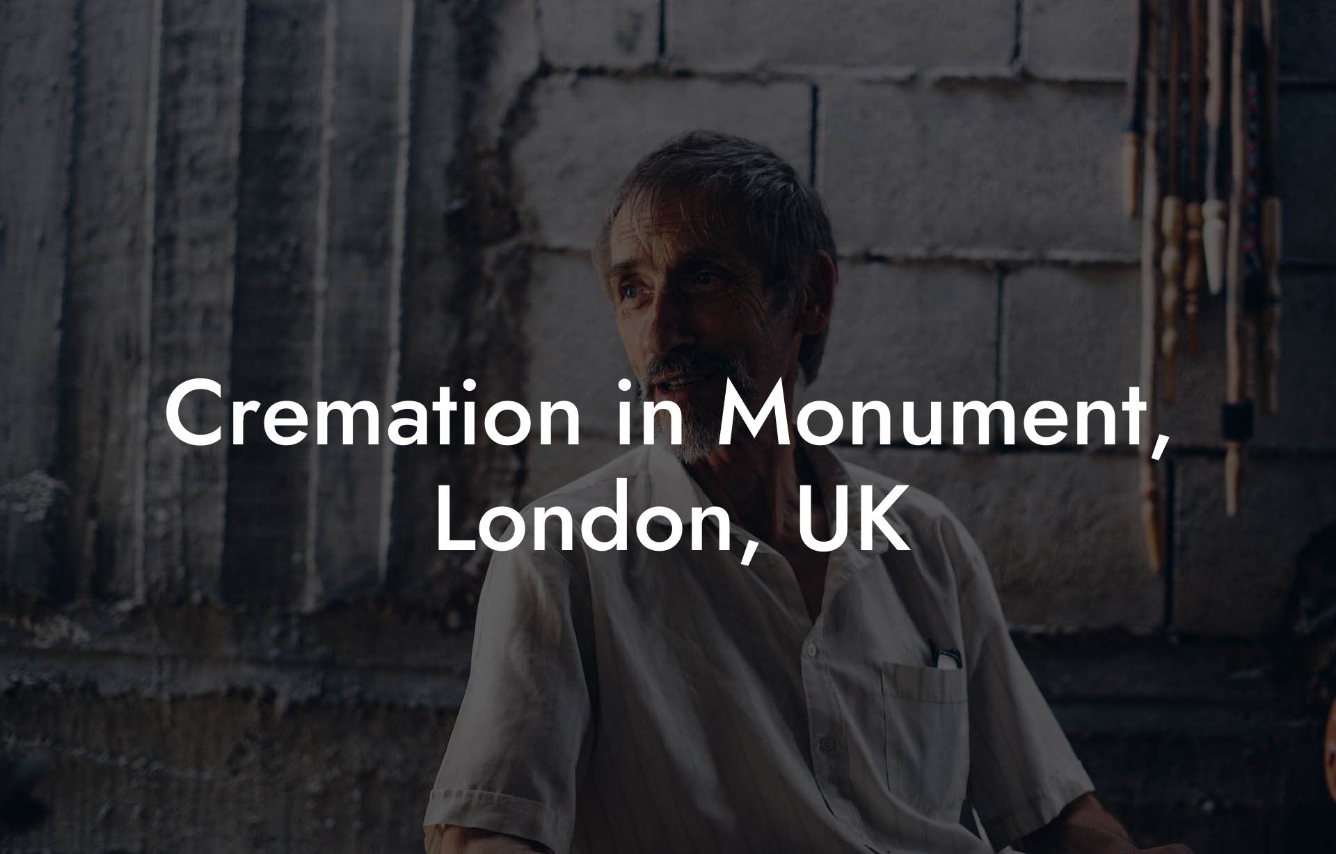 Cremation in Monument, London, UK