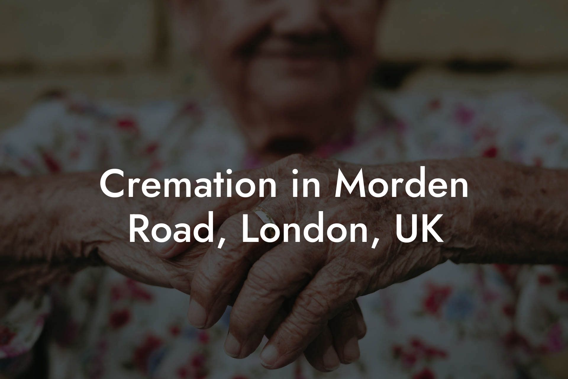Cremation in Morden Road, London, UK