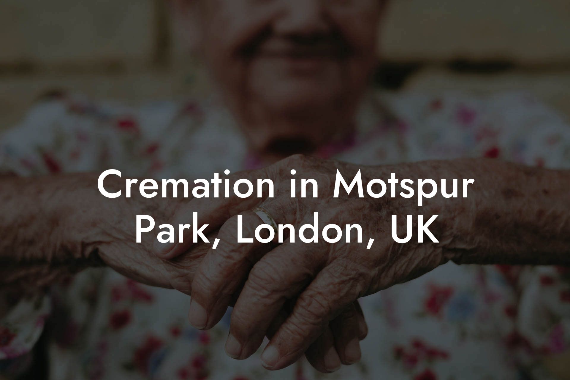 Cremation in Motspur Park, London, UK