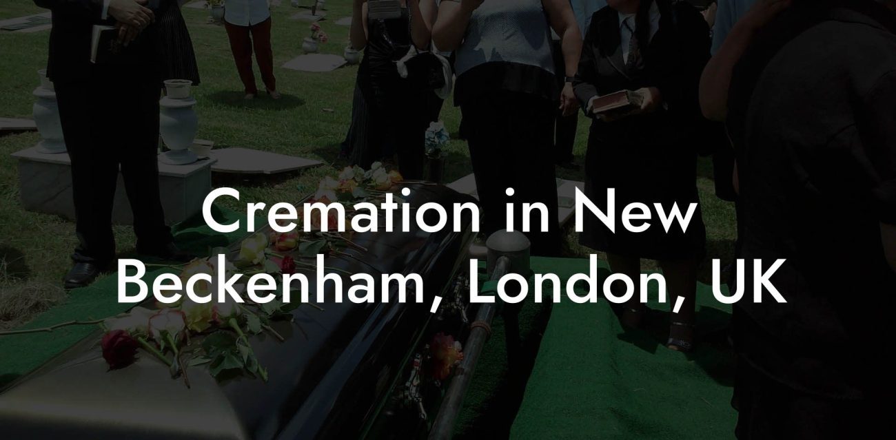 Cremation in New Beckenham, London, UK