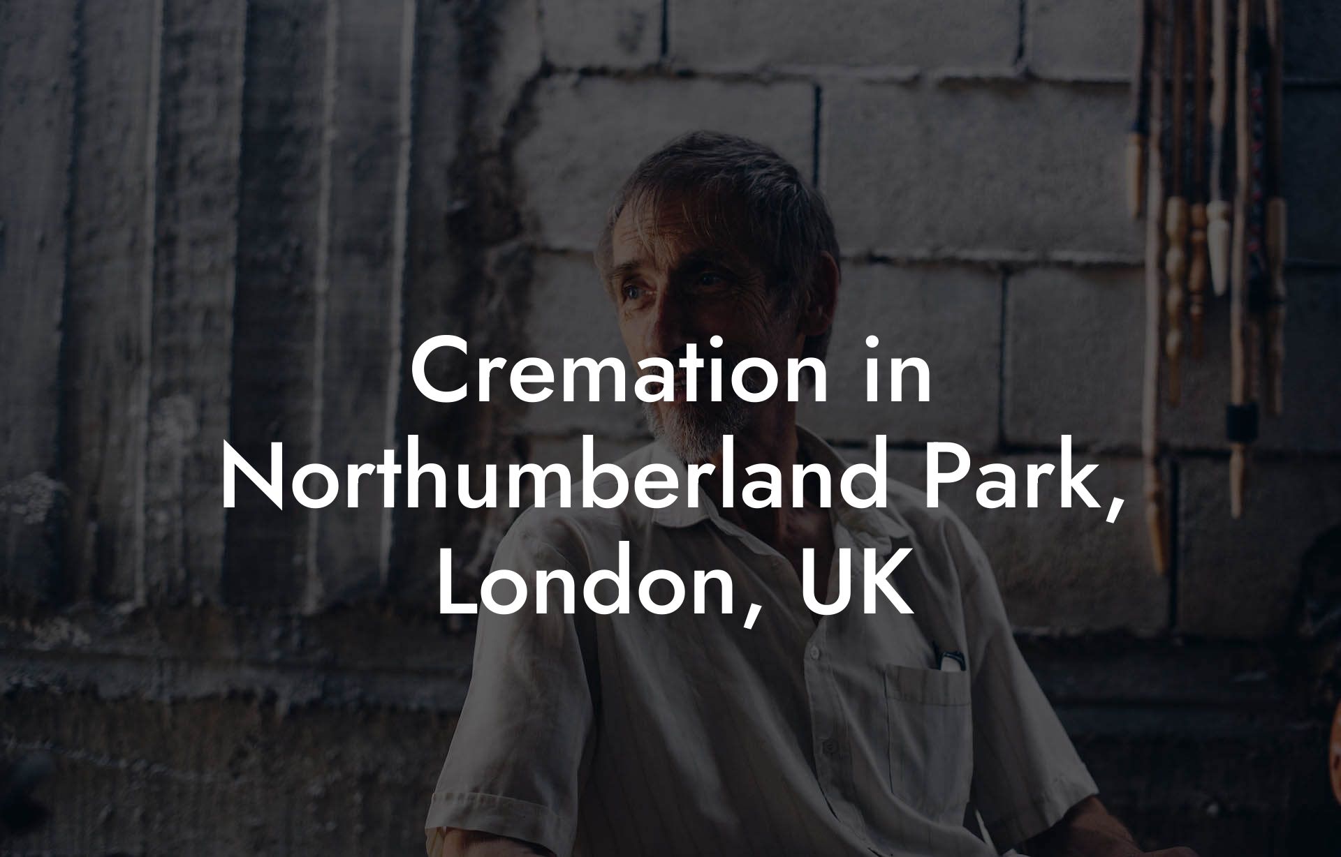 Cremation in Northumberland Park, London, UK