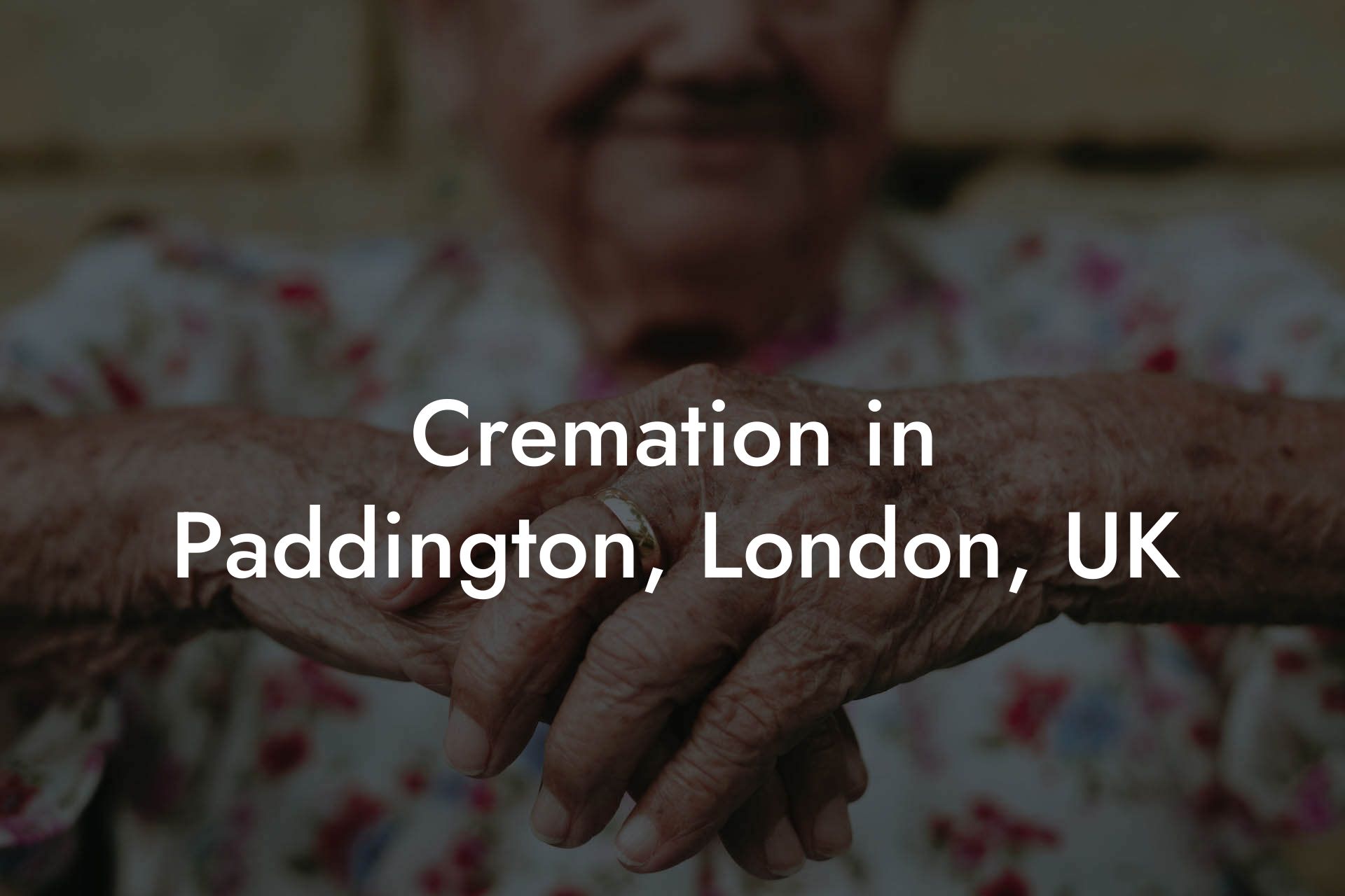 Cremation in Paddington, London, UK