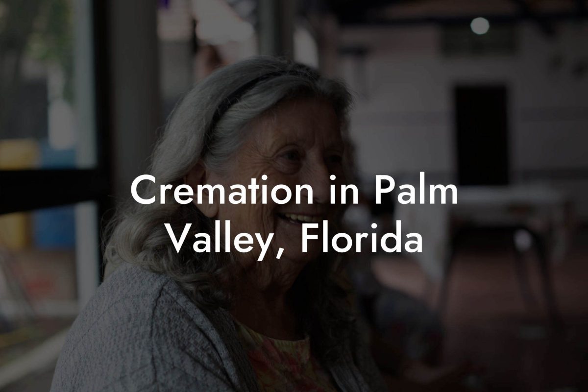 Cremation in Palm Valley, Florida