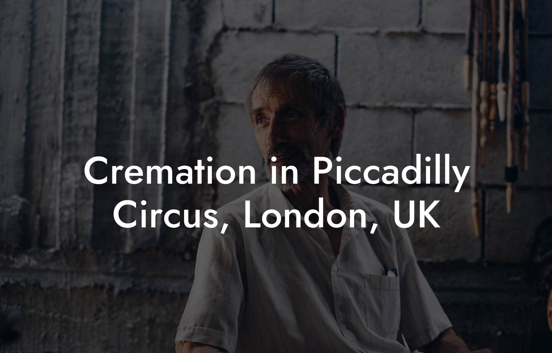 Cremation in Piccadilly Circus, London, UK