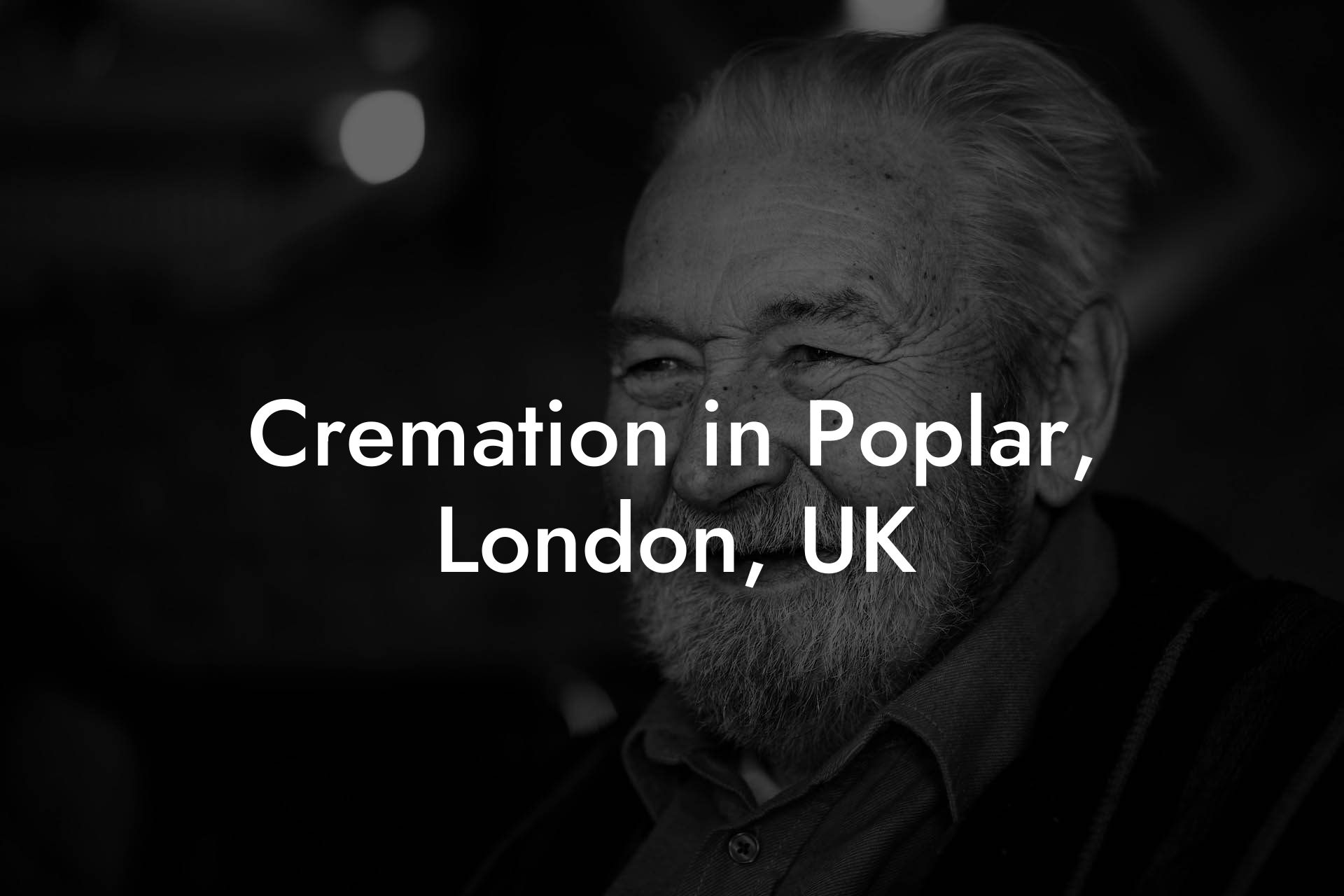 Cremation in Poplar, London, UK