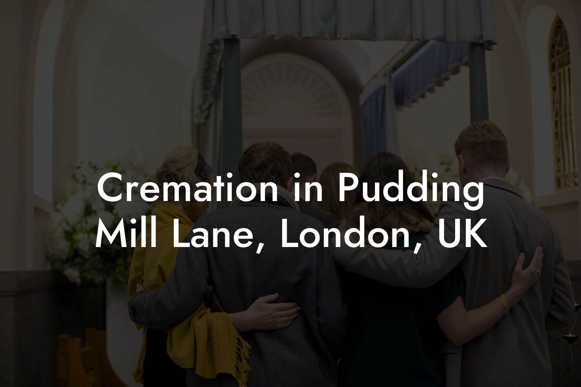 Cremation in Pudding Mill Lane, London, UK