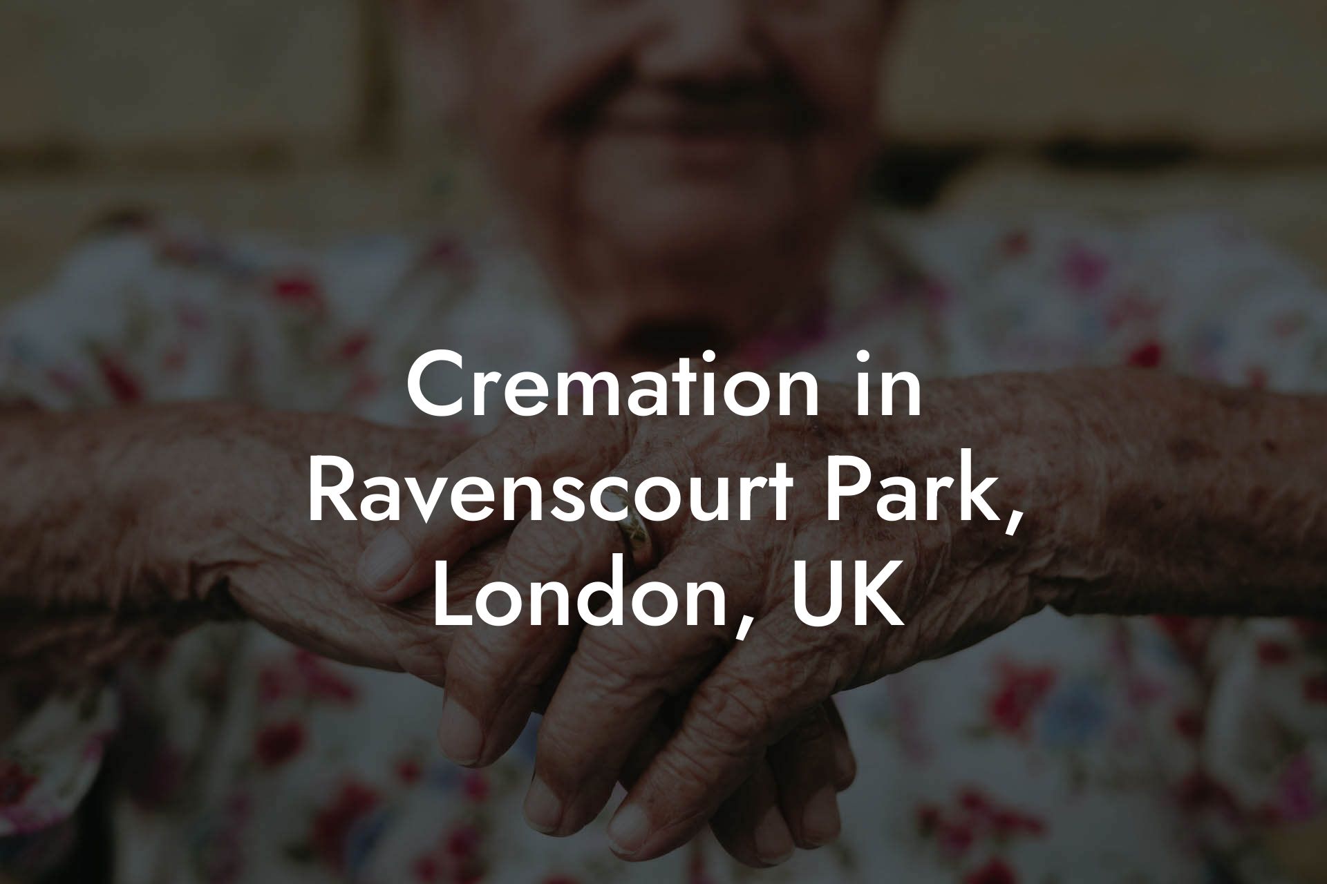 Cremation in Ravenscourt Park, London, UK