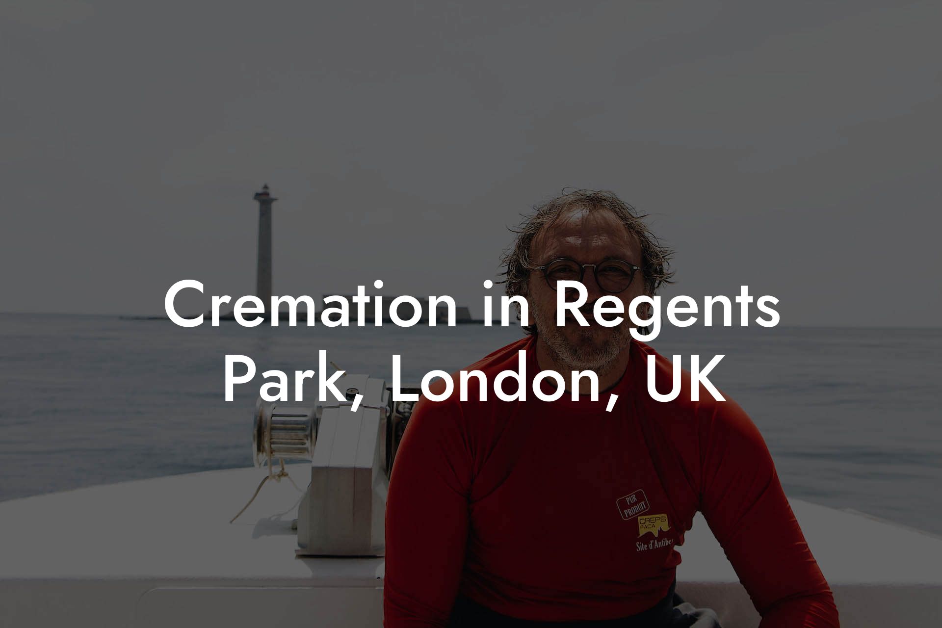 Cremation in Regents Park, London, UK