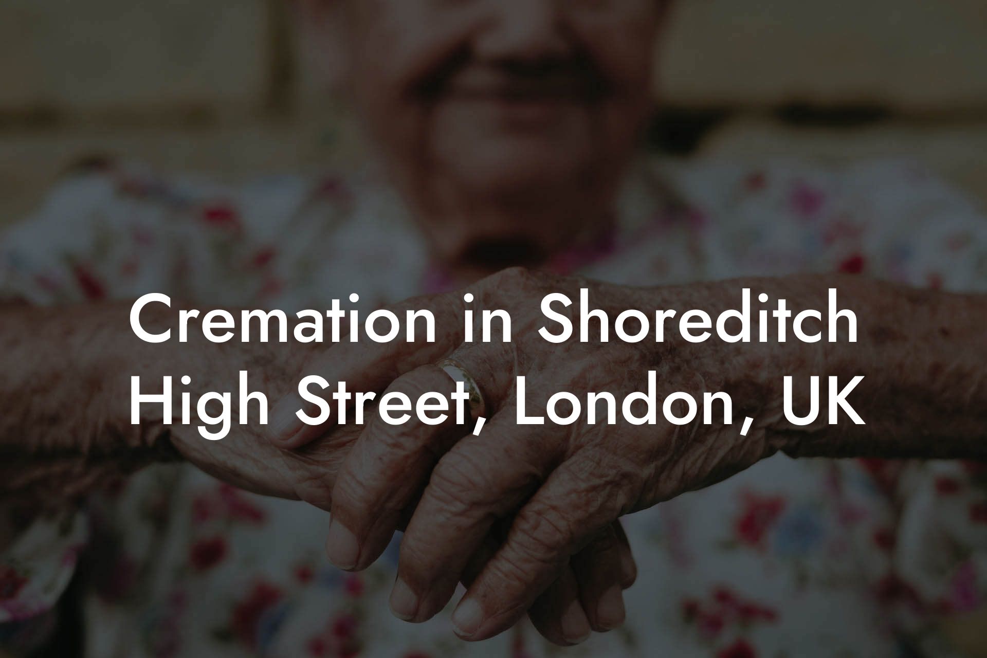 Cremation in Shoreditch High Street, London, UK