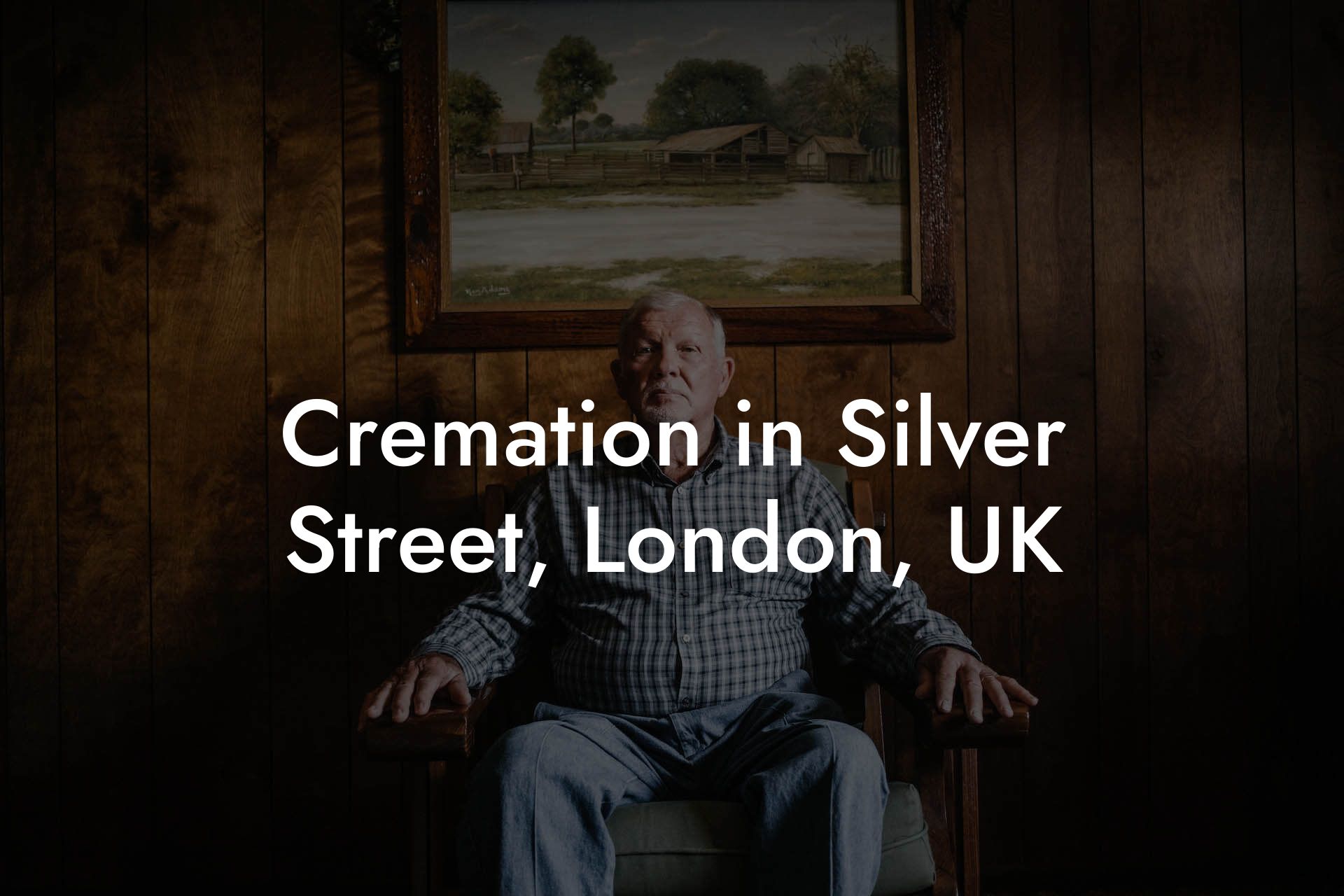 Cremation in Silver Street, London, UK