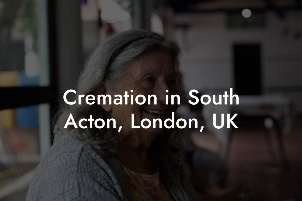 Cremation in South Acton, London, UK