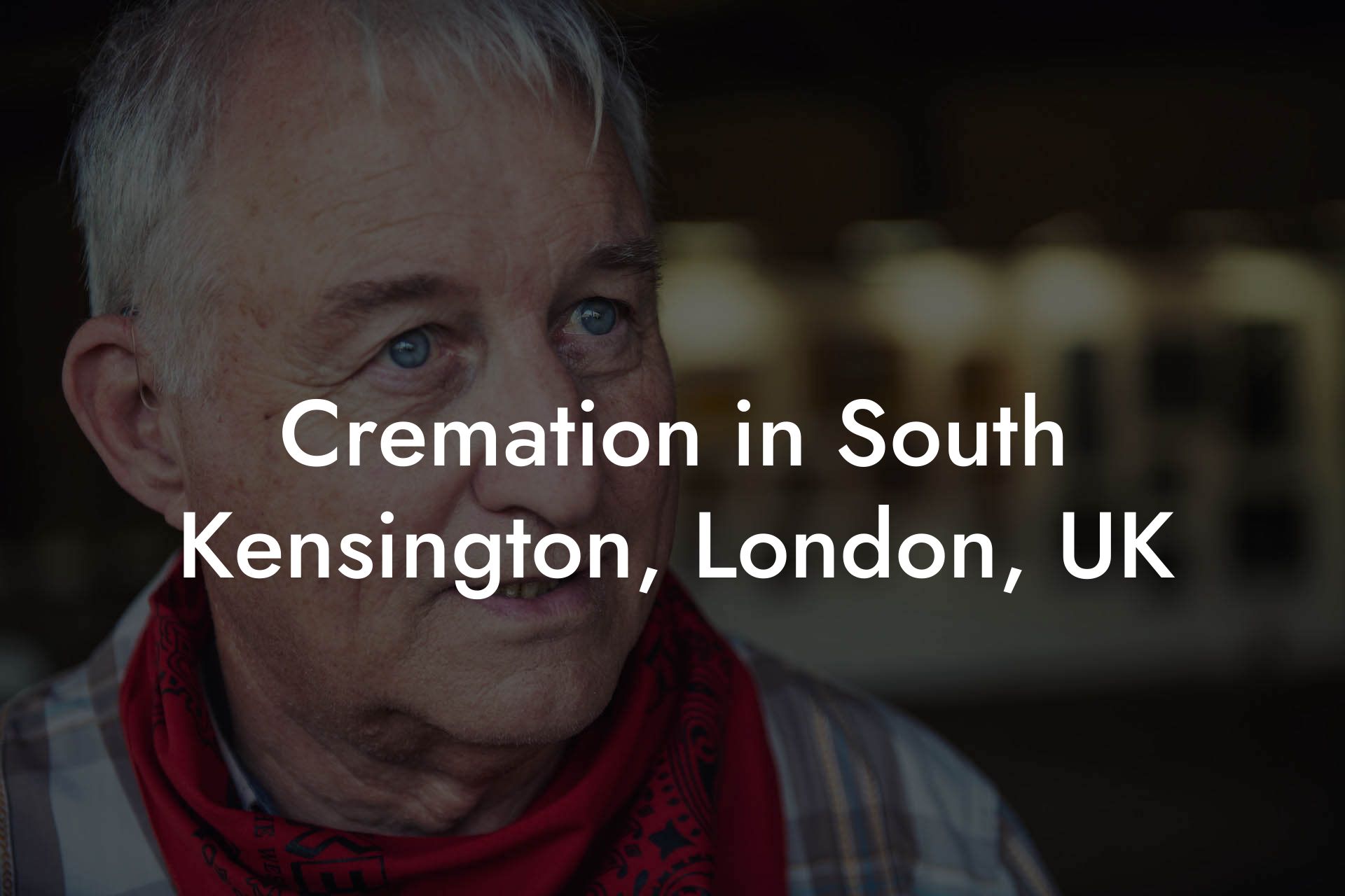 Cremation in South Kensington, London, UK