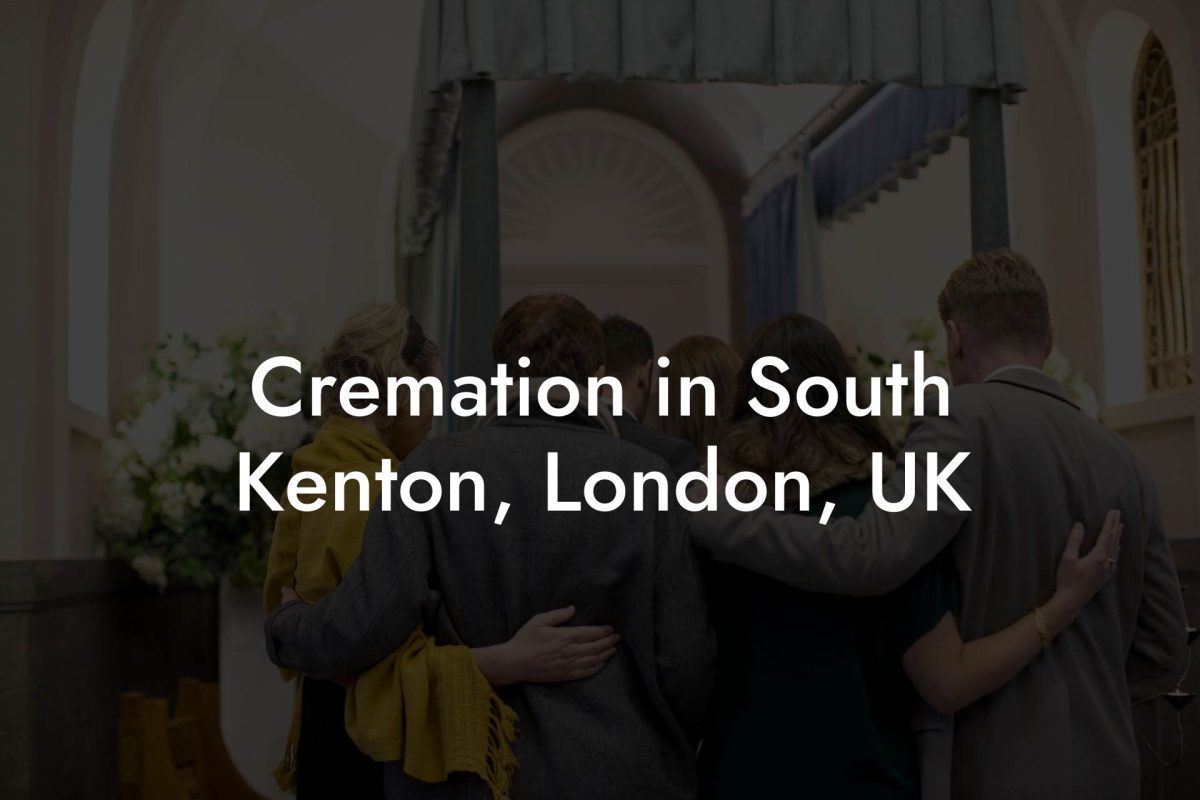 Cremation in South Kenton, London, UK