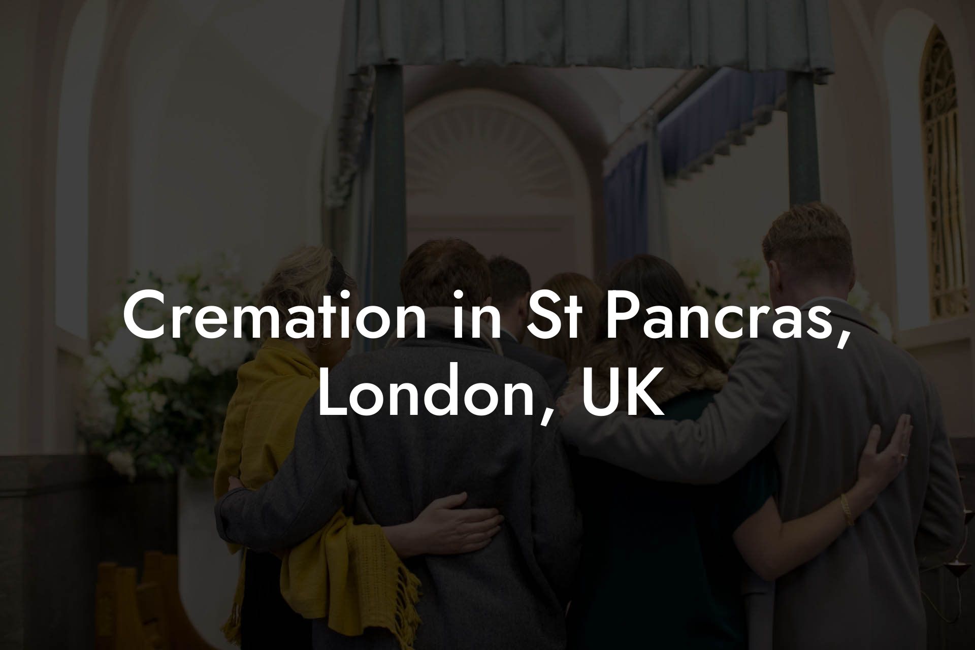 Cremation in St Pancras, London, UK
