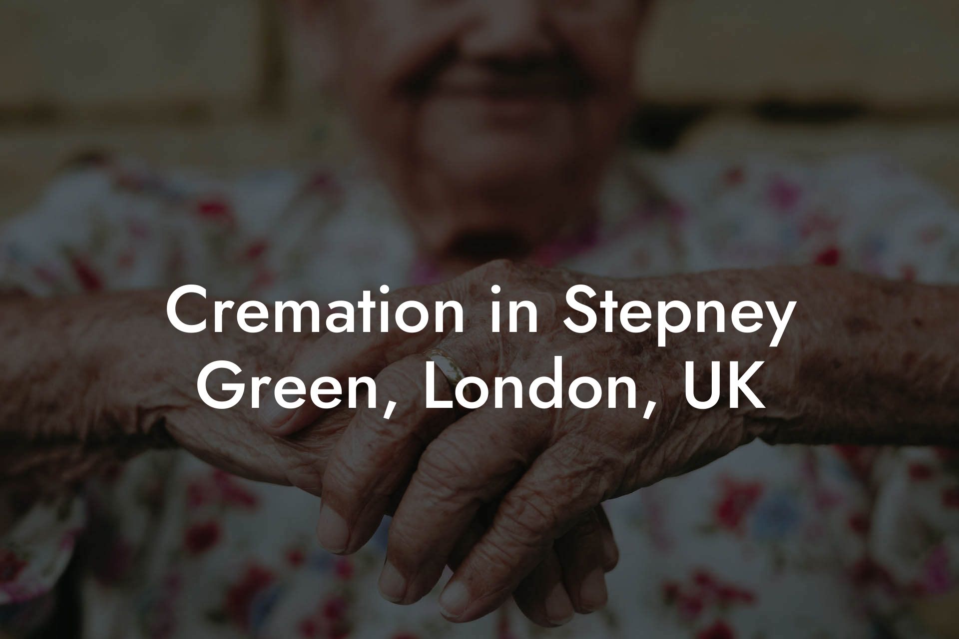 Cremation in Stepney Green, London, UK
