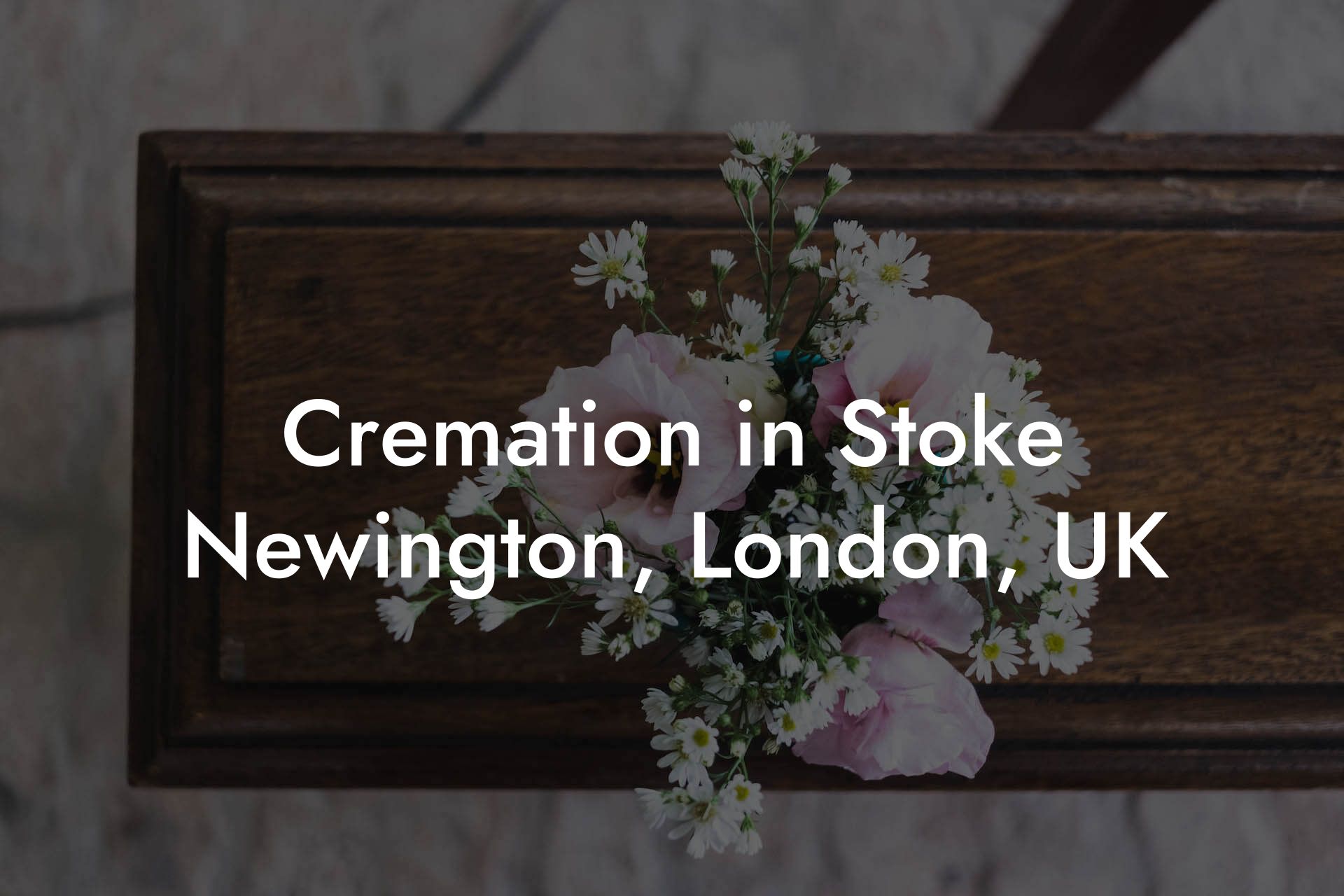 Cremation in Stoke Newington, London, UK