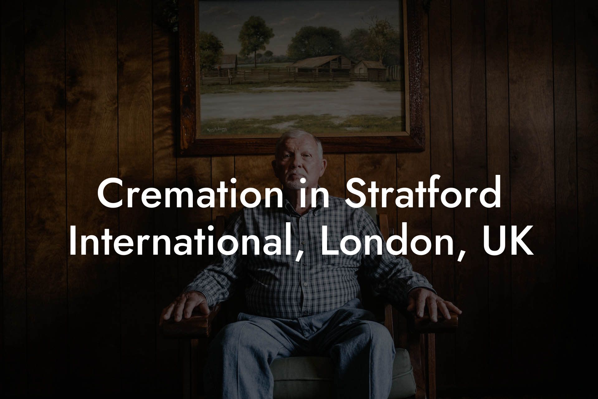 Cremation in Stratford International, London, UK