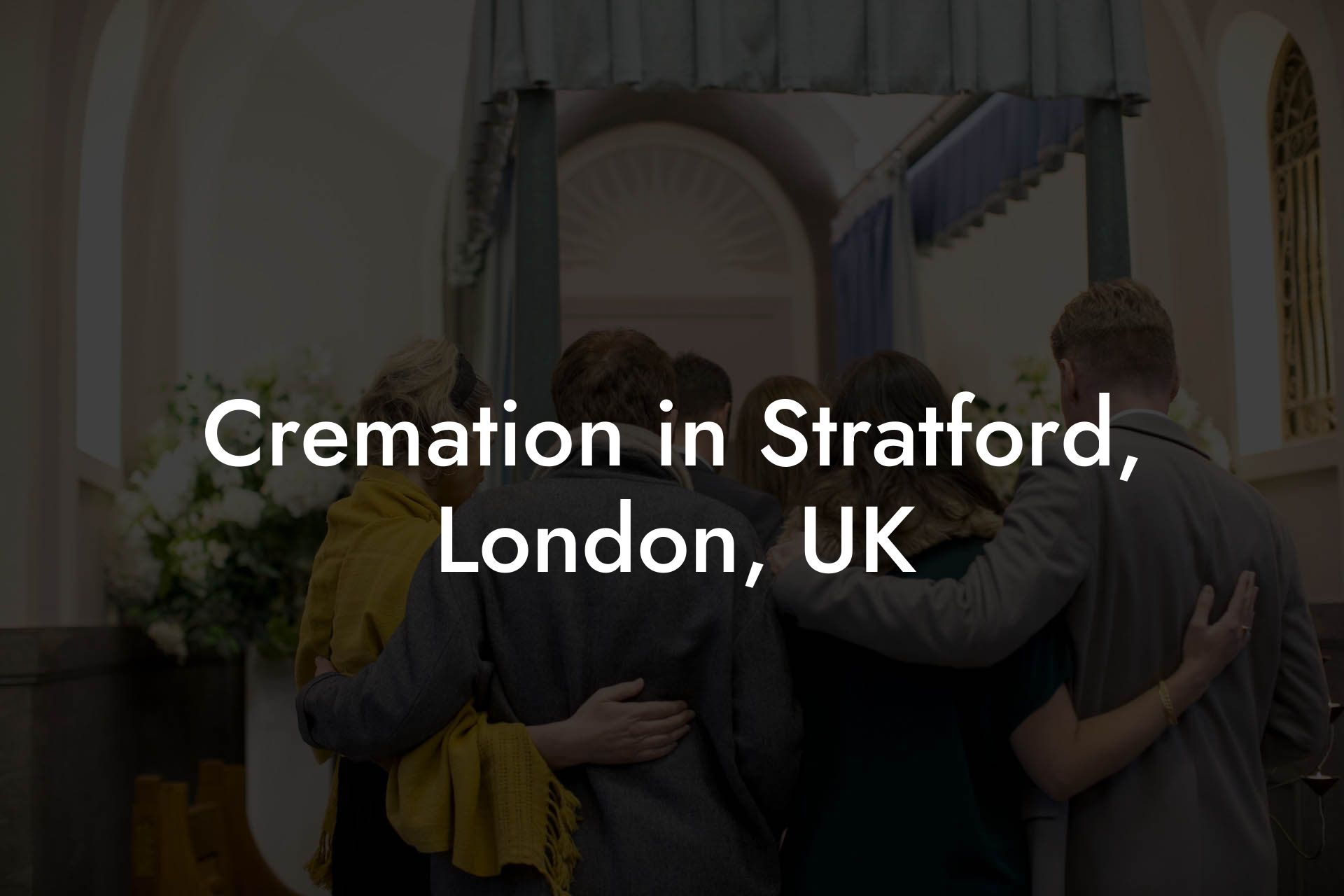 Cremation in Stratford, London, UK