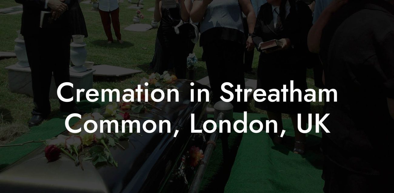 Cremation in Streatham Common, London, UK