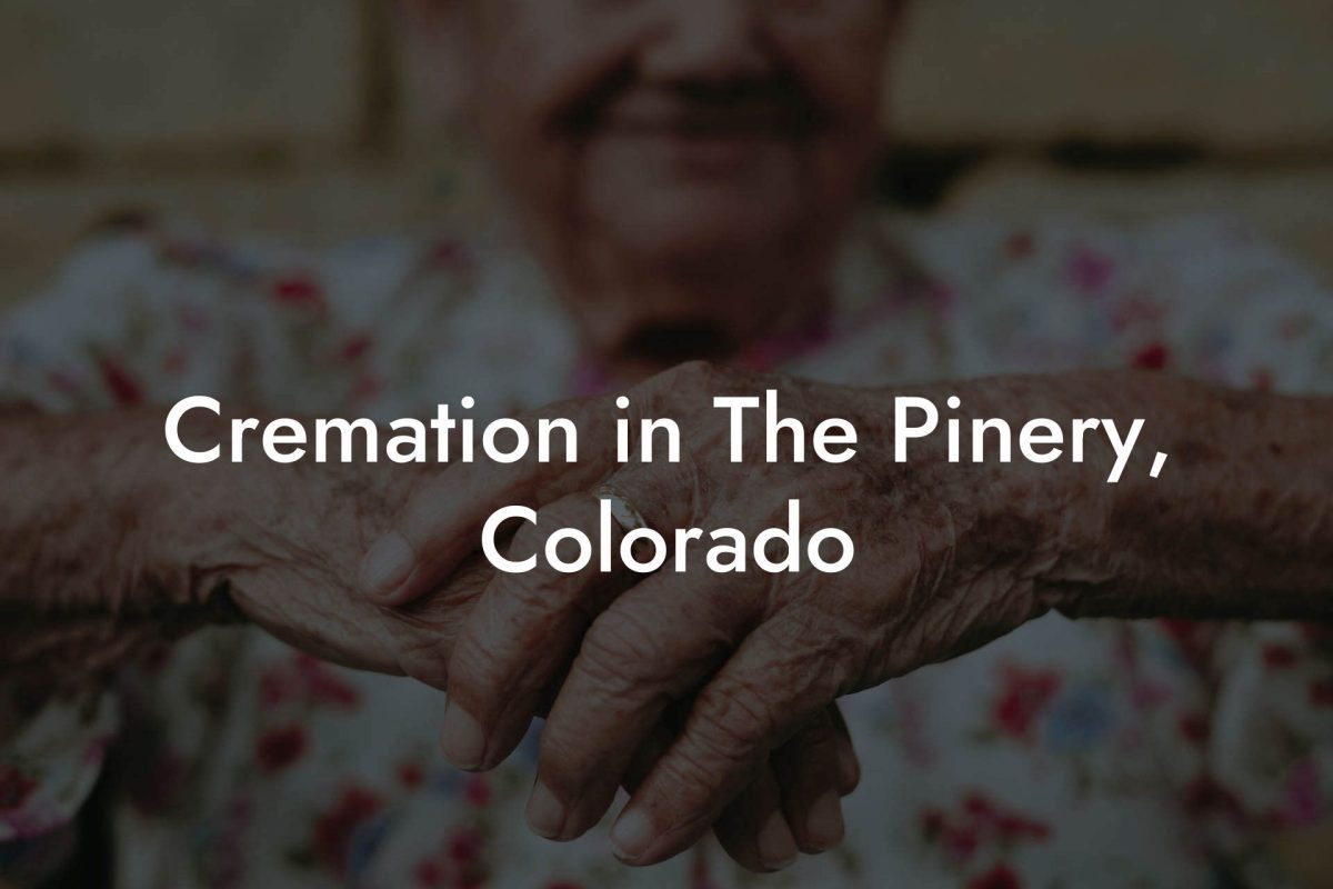 Cremation in The Pinery, Colorado