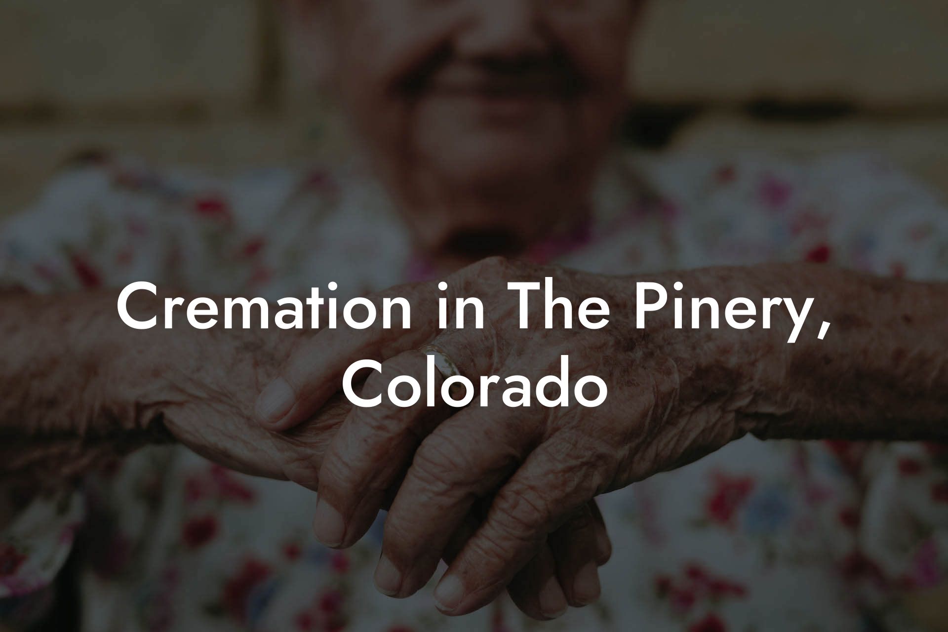 Cremation in The Pinery, Colorado