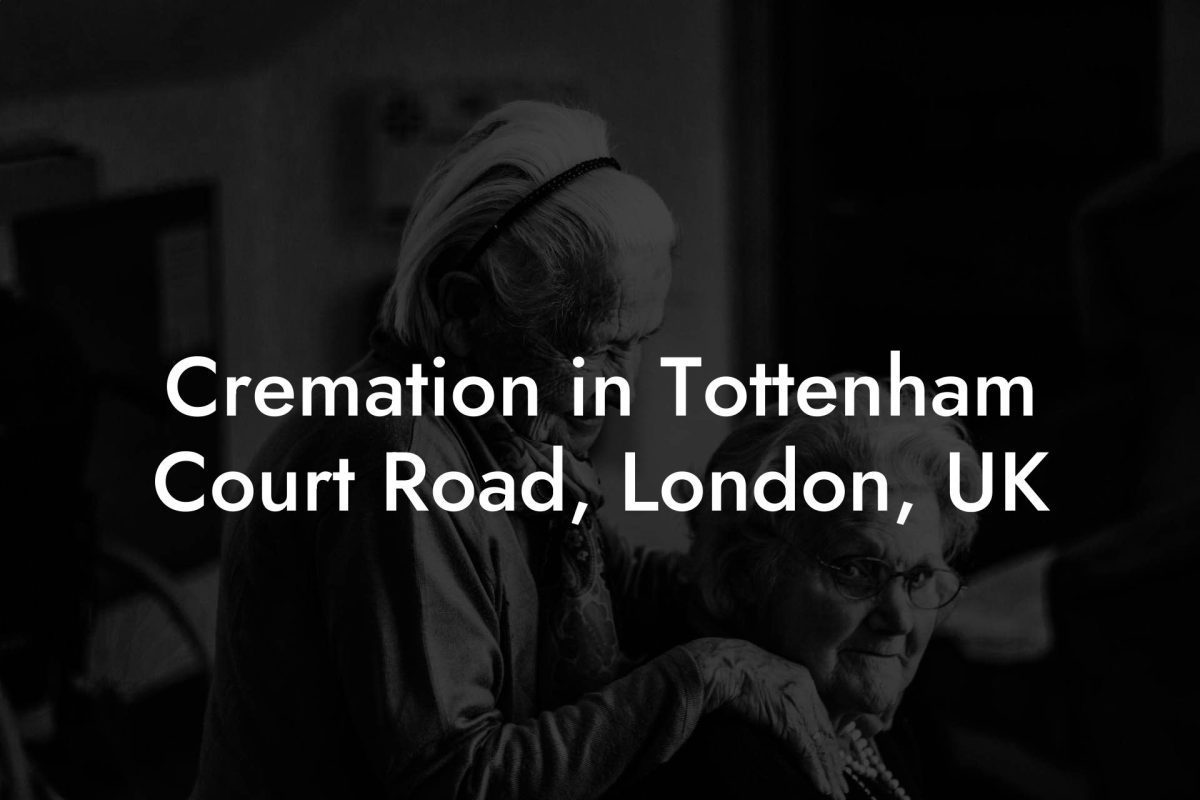 Cremation in Tottenham Court Road, London, UK