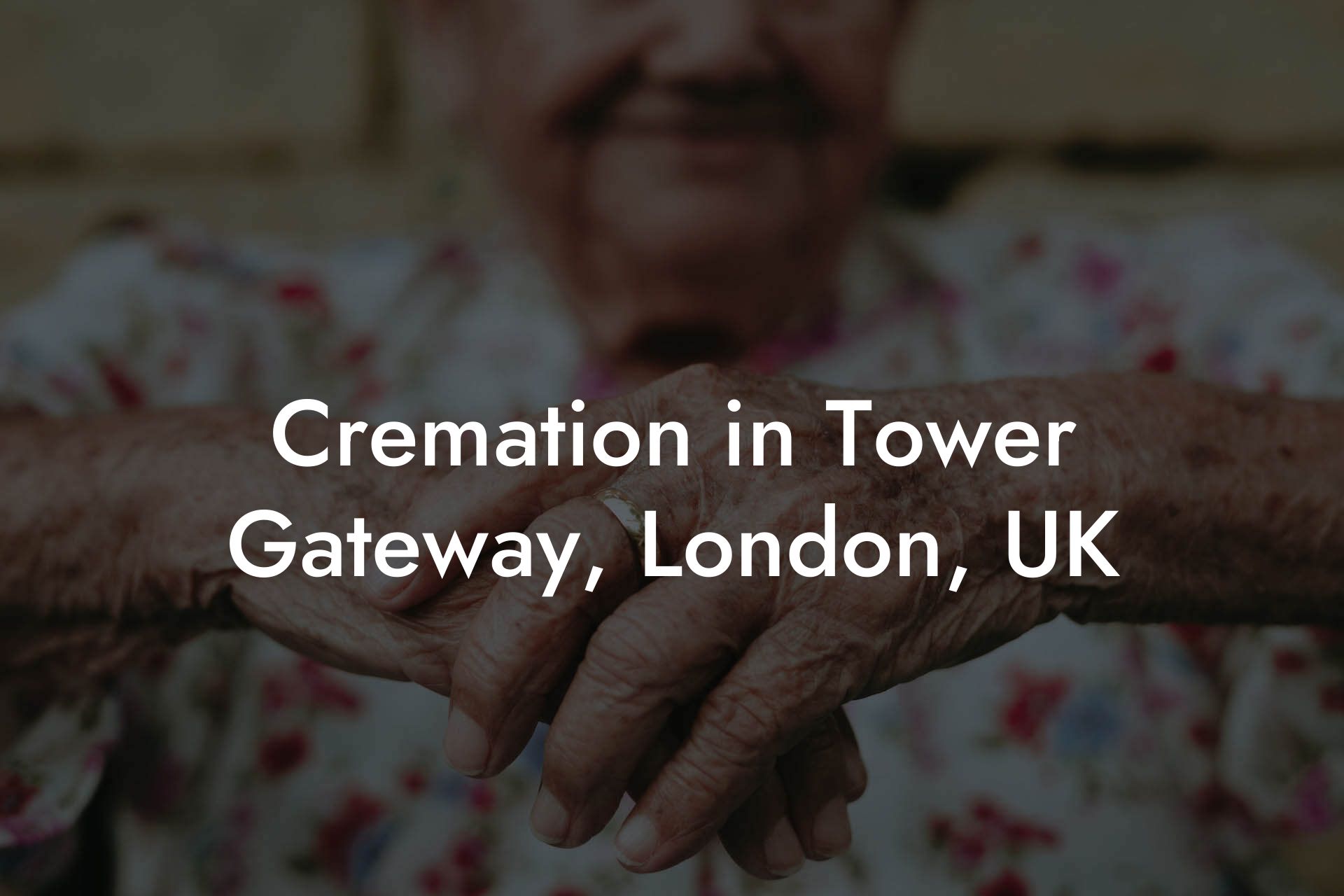 Cremation in Tower Gateway, London, UK