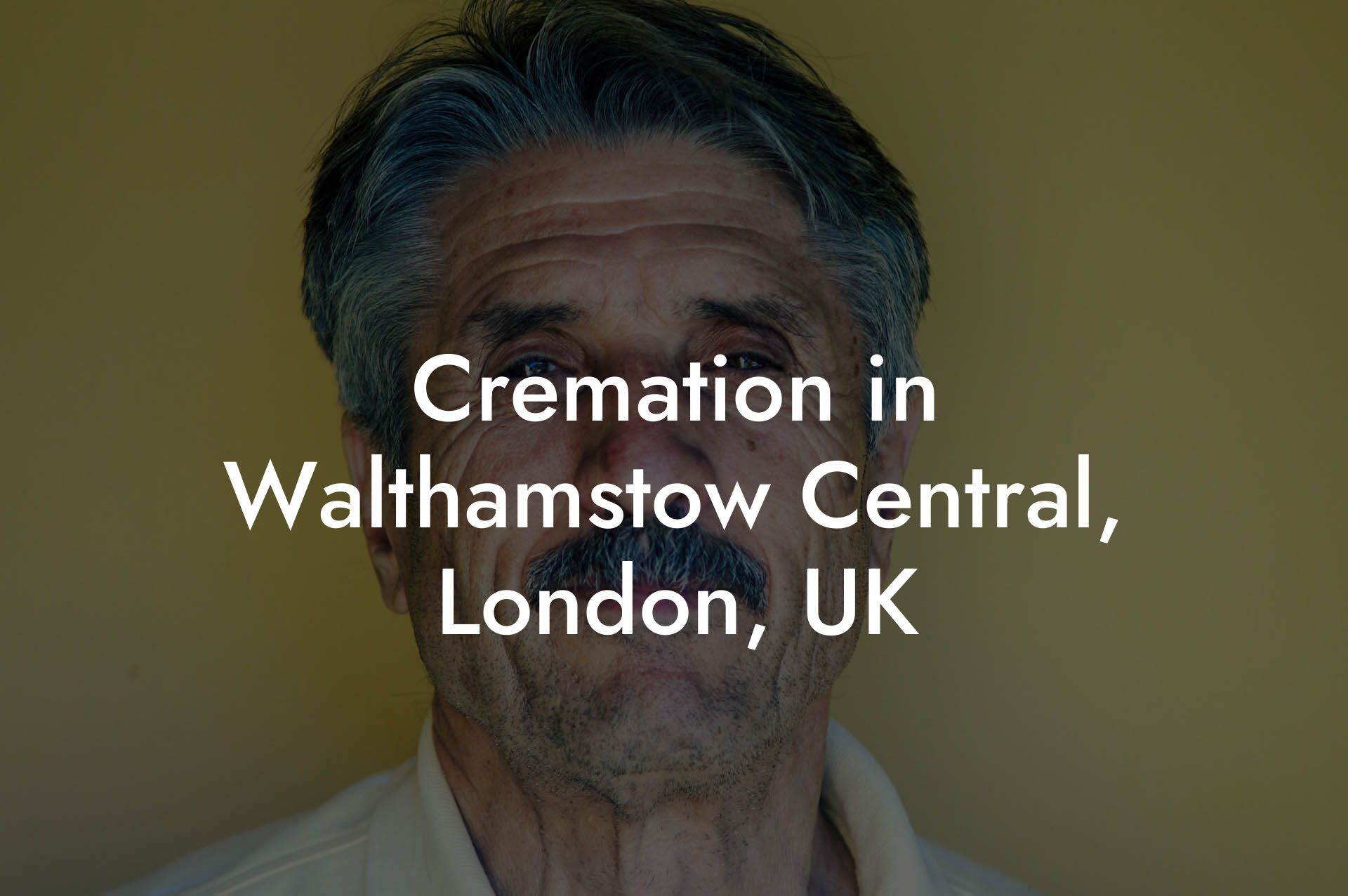 Cremation in Walthamstow Central, London, UK