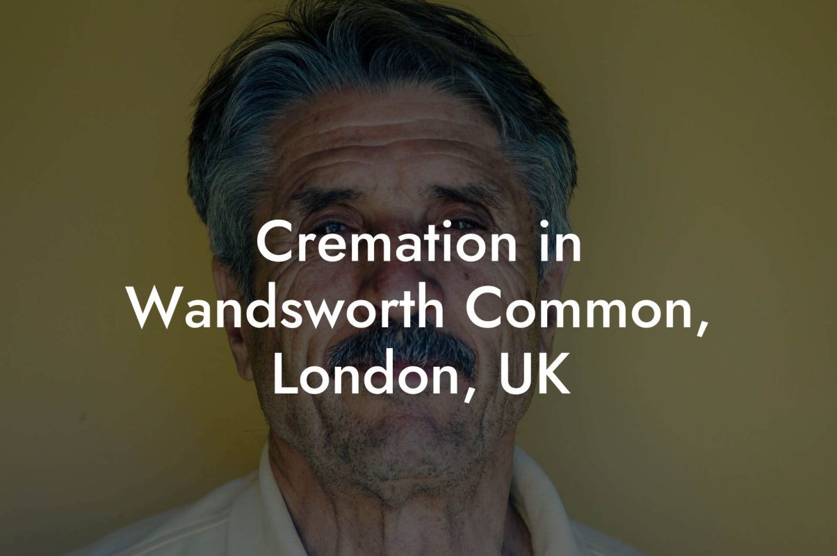 Cremation in Wandsworth Common, London, UK