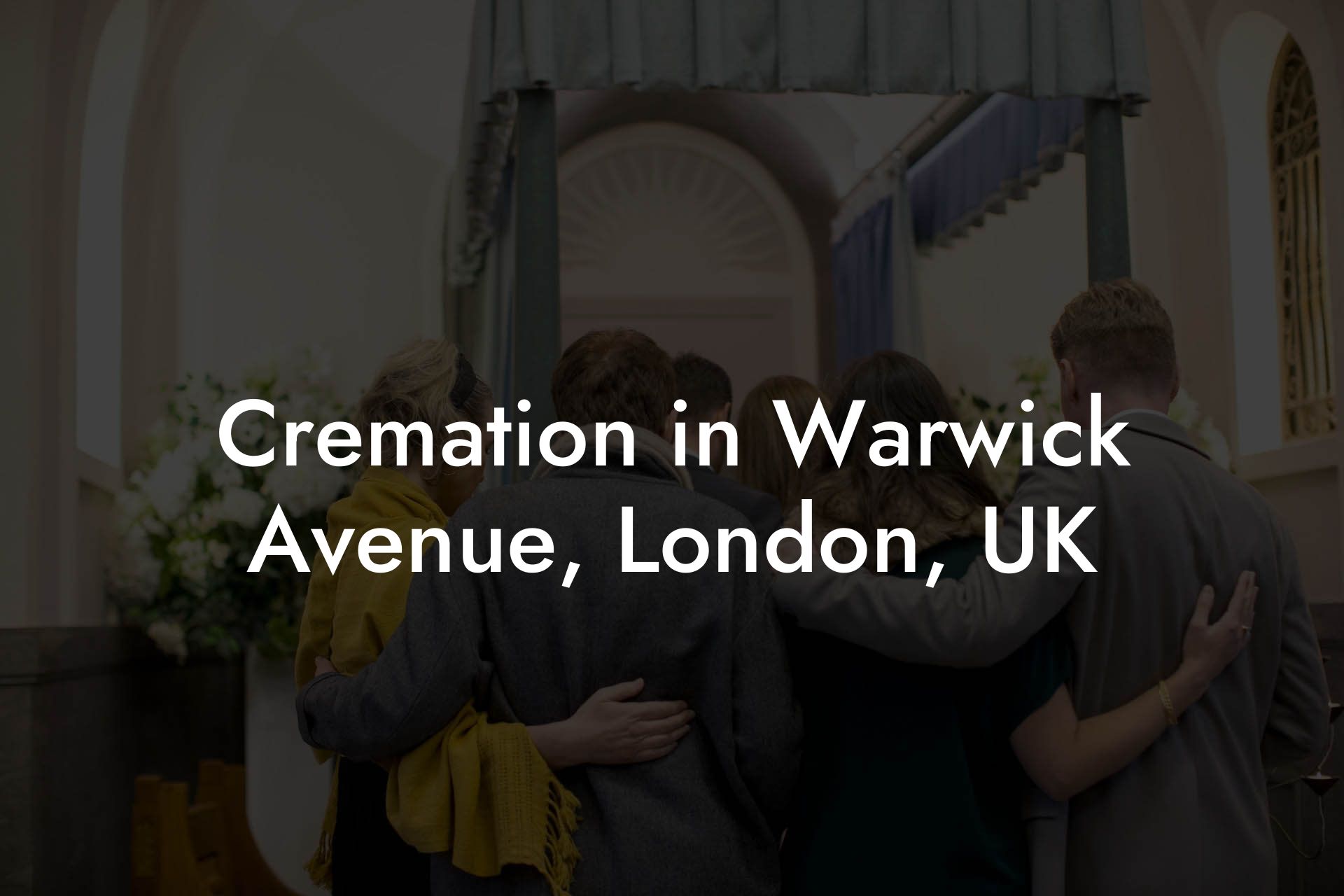 Cremation in Warwick Avenue, London, UK