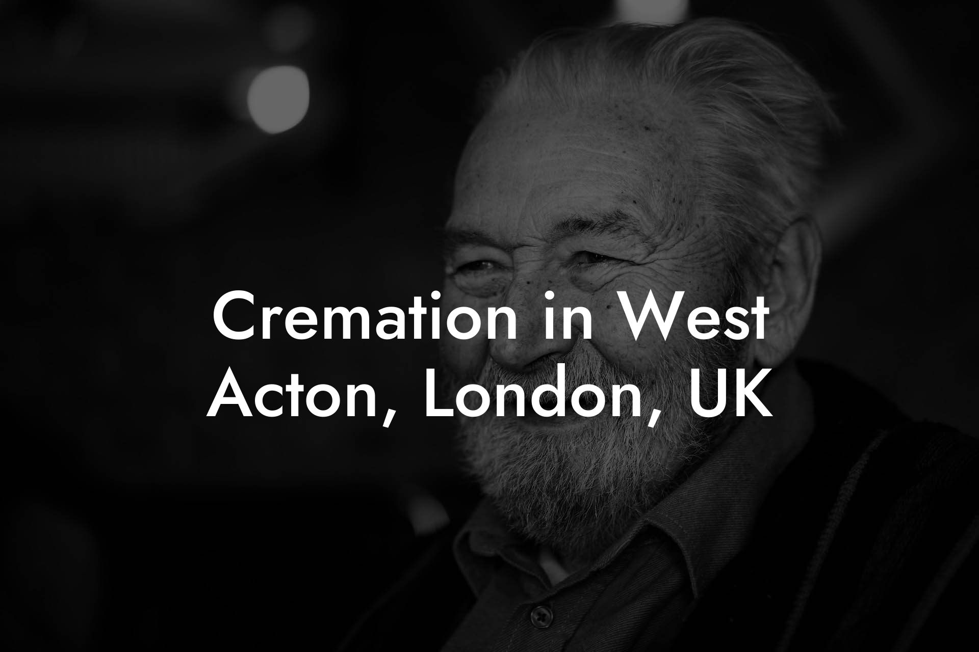 Cremation in West Acton, London, UK