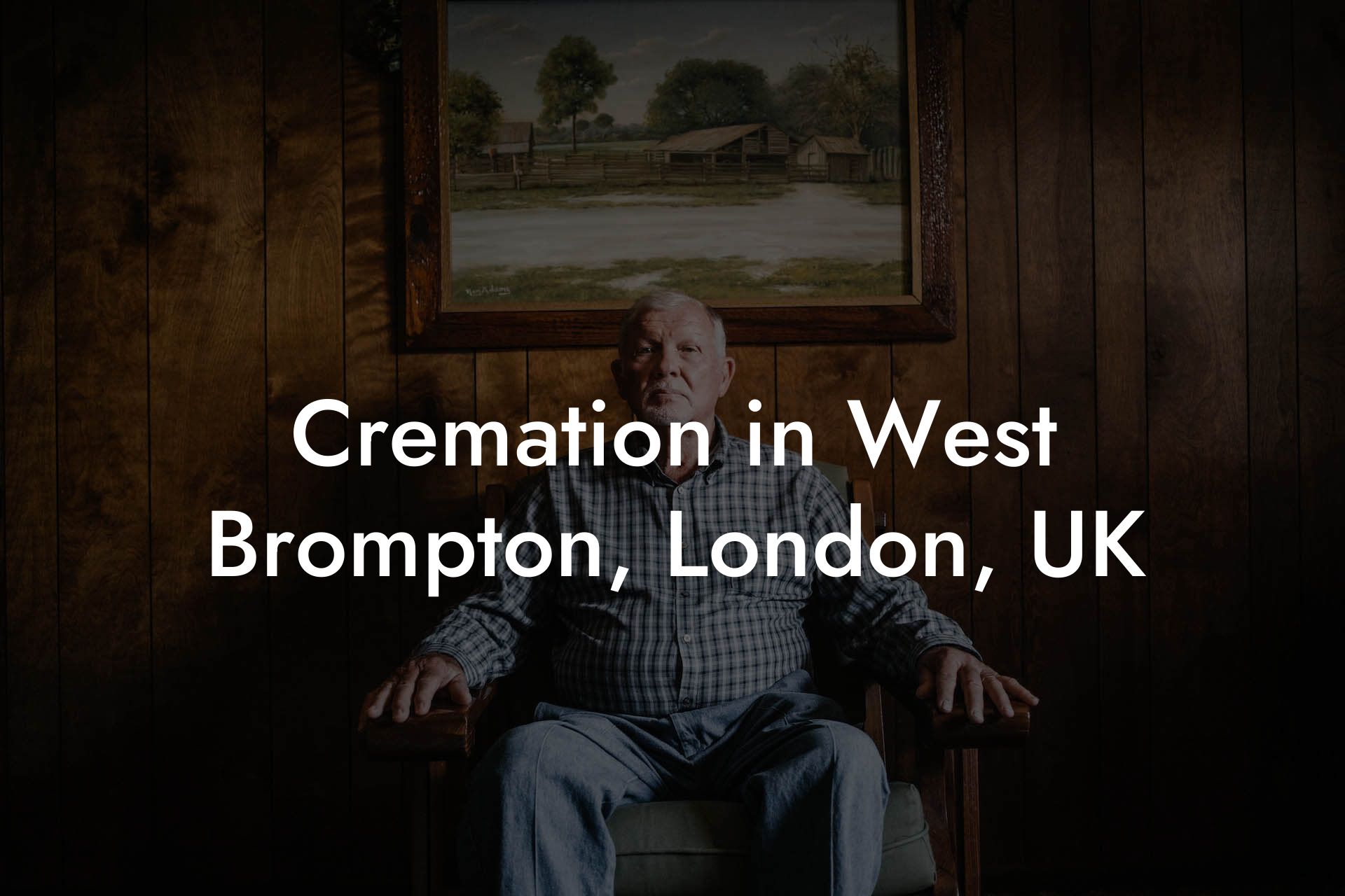Cremation in West Brompton, London, UK