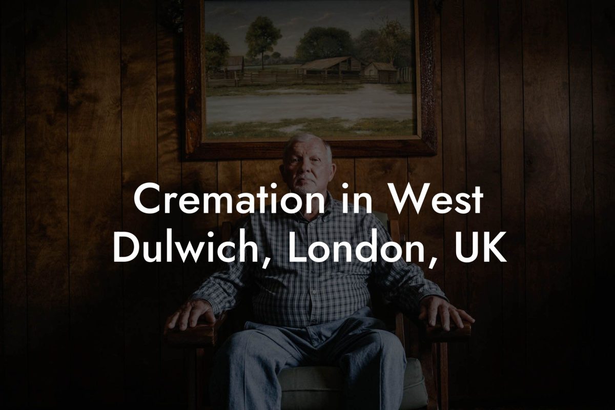 Cremation in West Dulwich, London, UK
