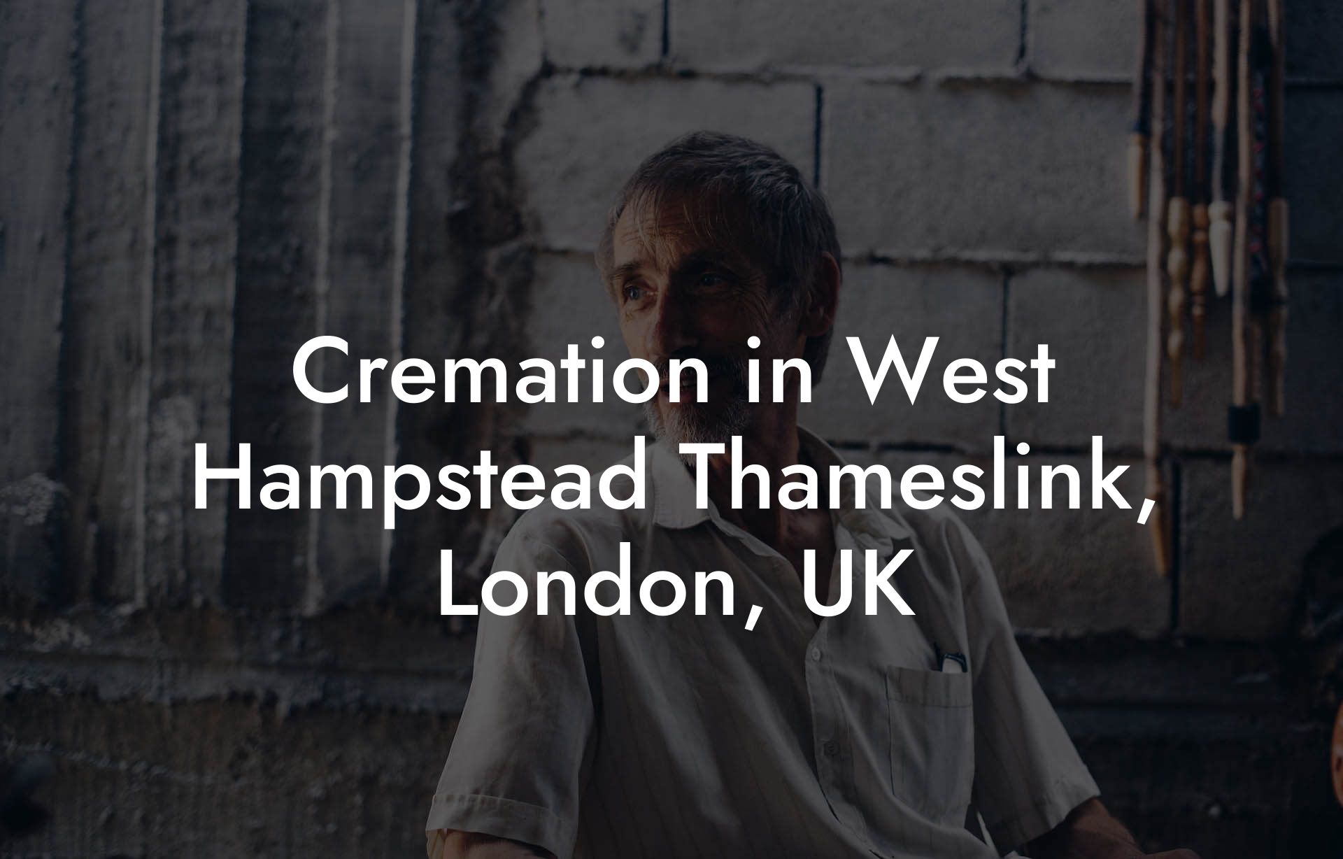 Cremation in West Hampstead Thameslink, London, UK