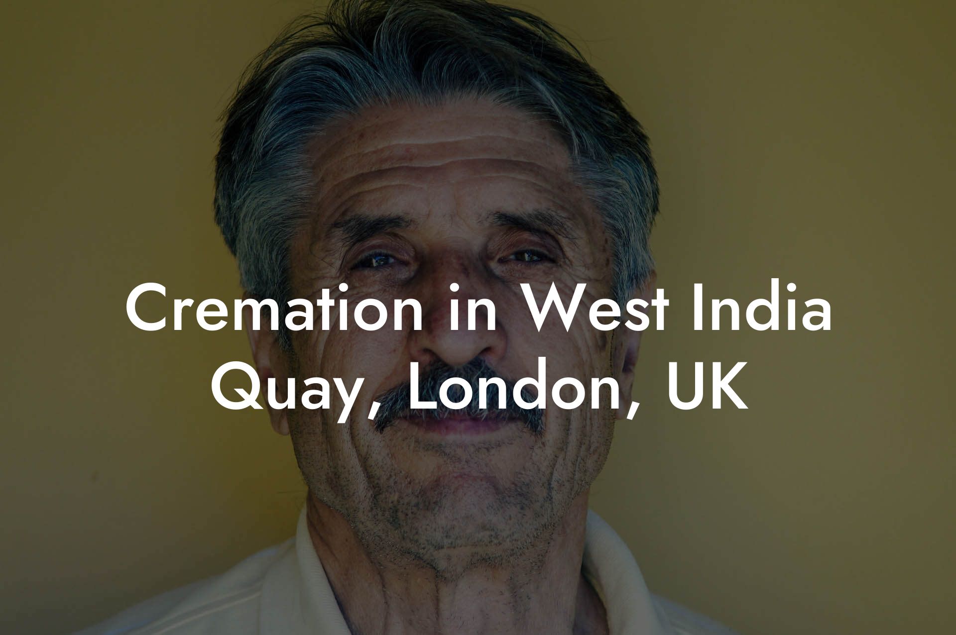 Cremation in West India Quay, London, UK