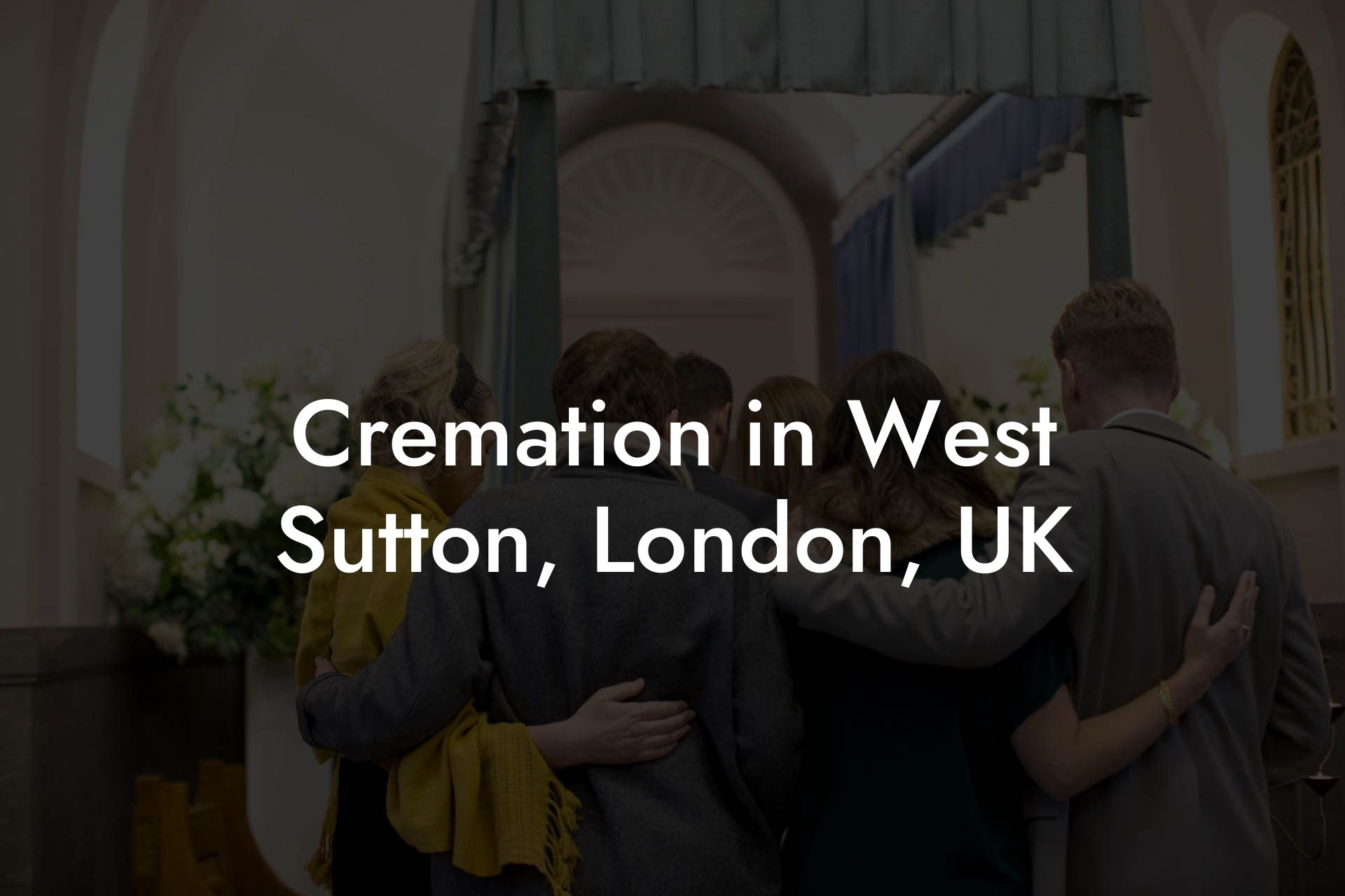 Cremation in West Sutton, London, UK