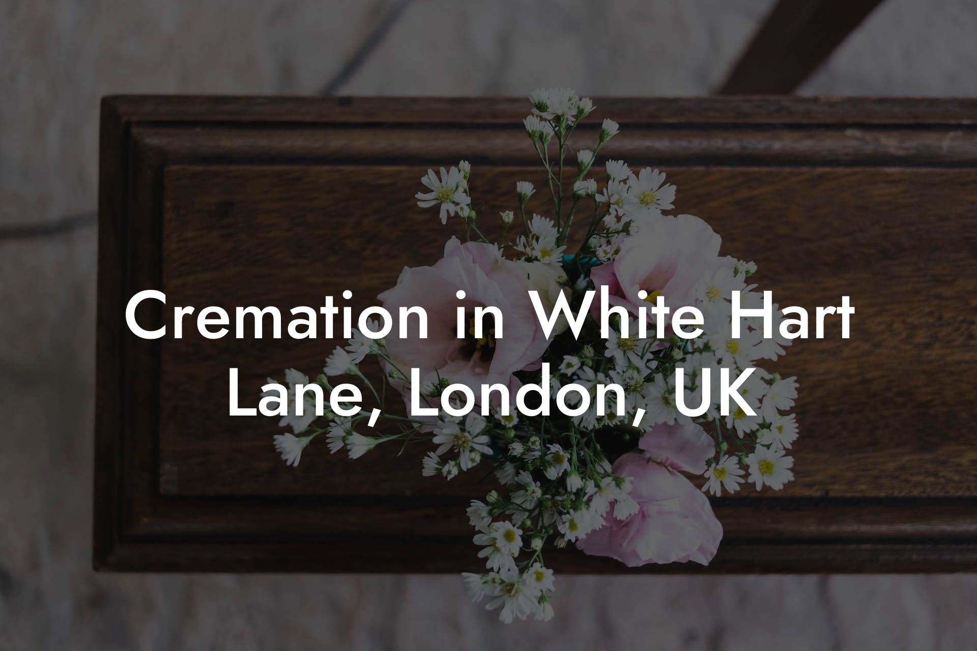 Cremation in White Hart Lane, London, UK