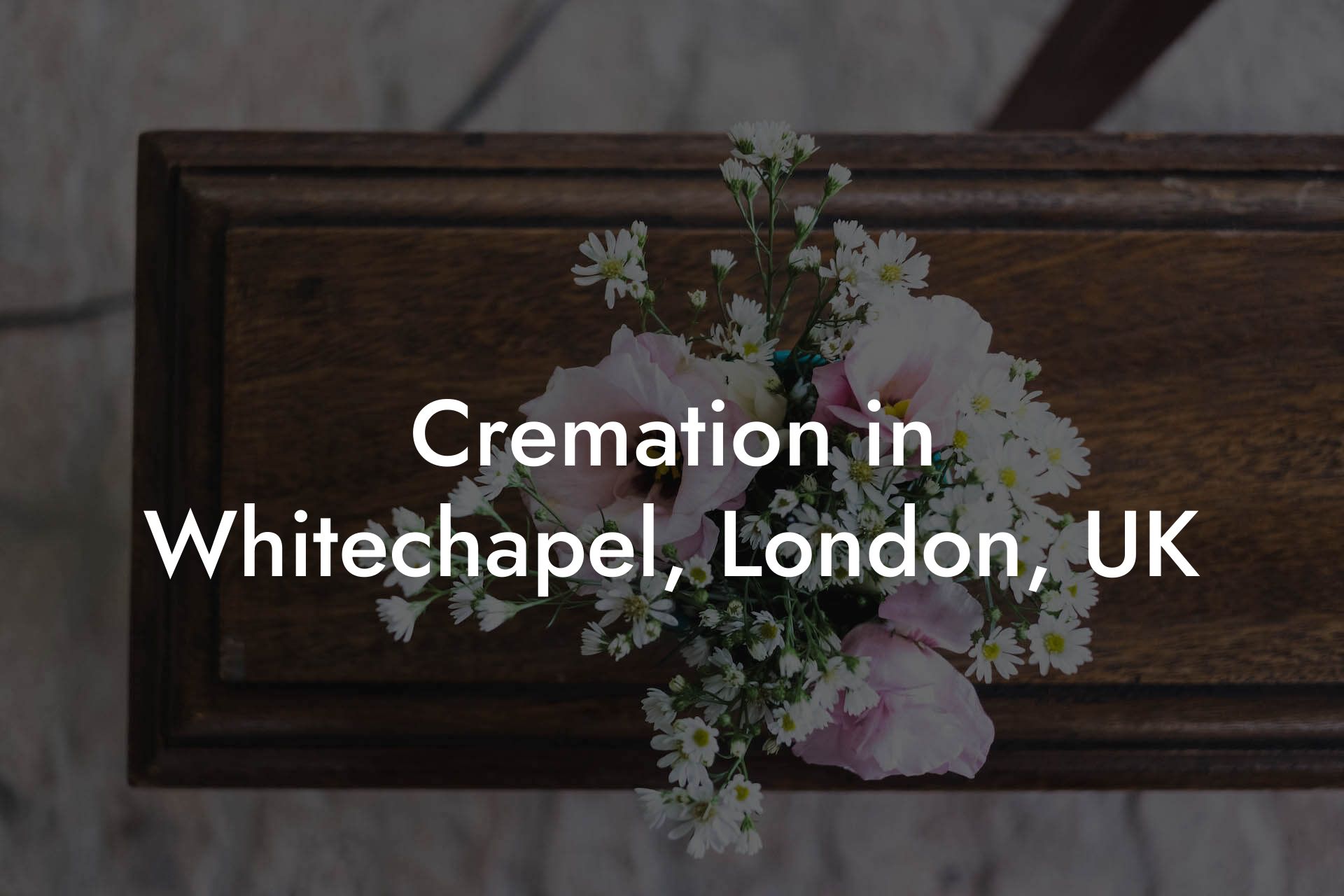 Cremation in Whitechapel, London, UK