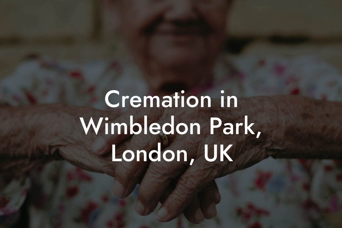 Cremation in Wimbledon Park, London, UK