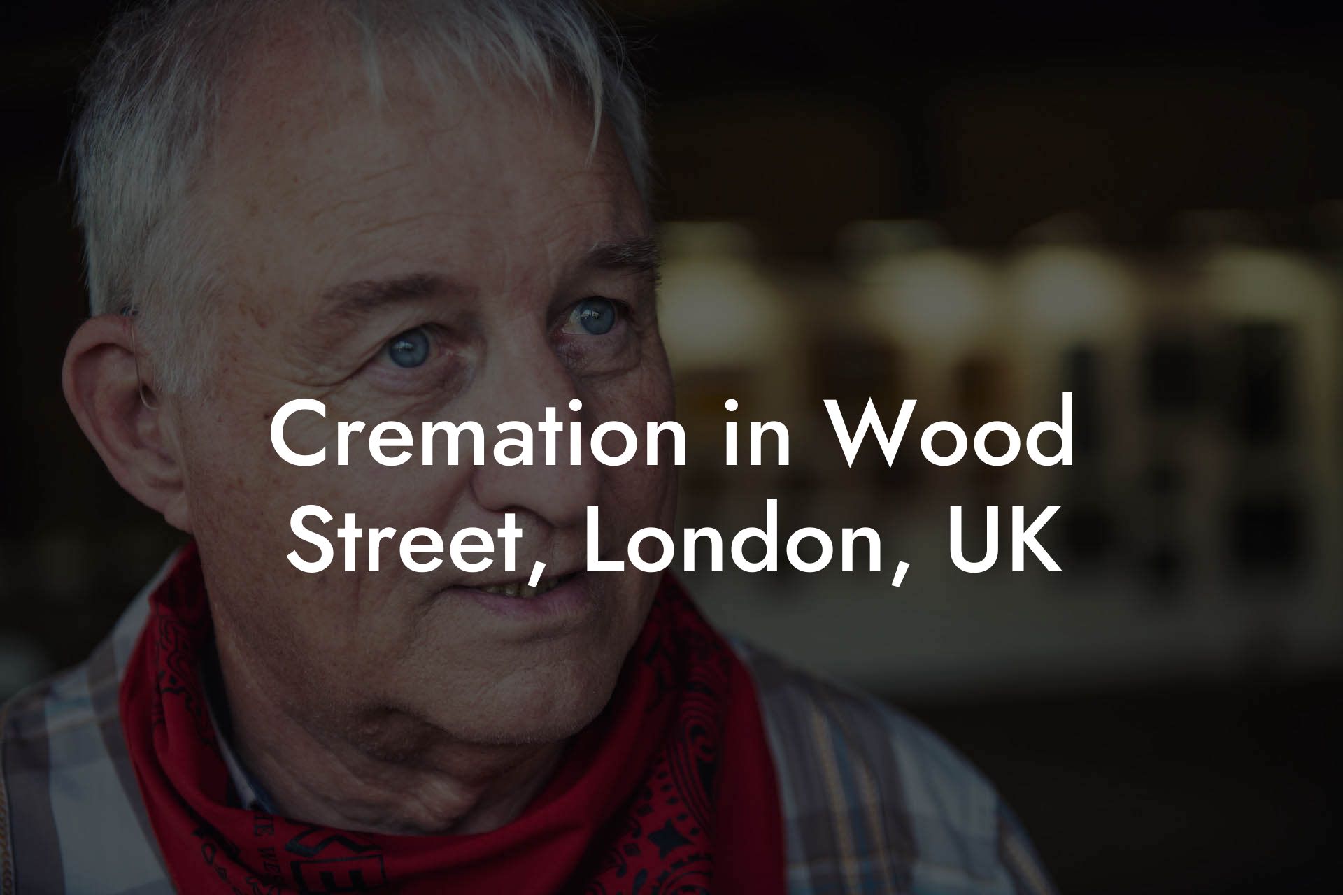 Cremation in Wood Street, London, UK
